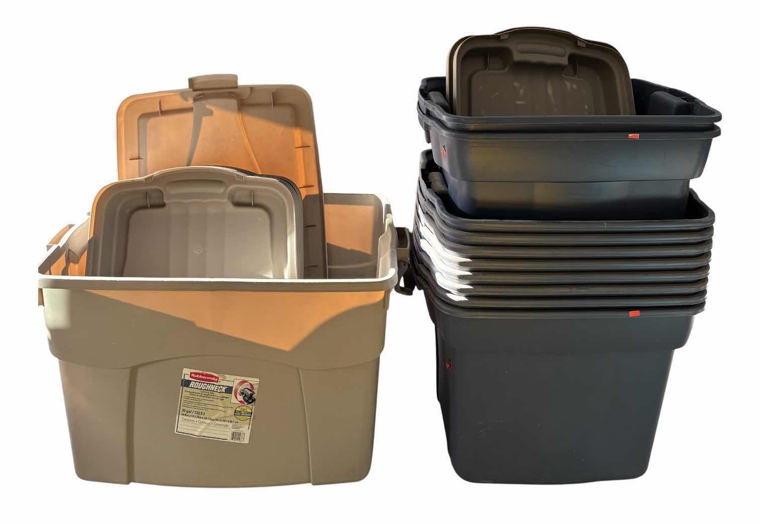 View 1 of 22 & 35 GALLON CONTAINERS WITH LIDS