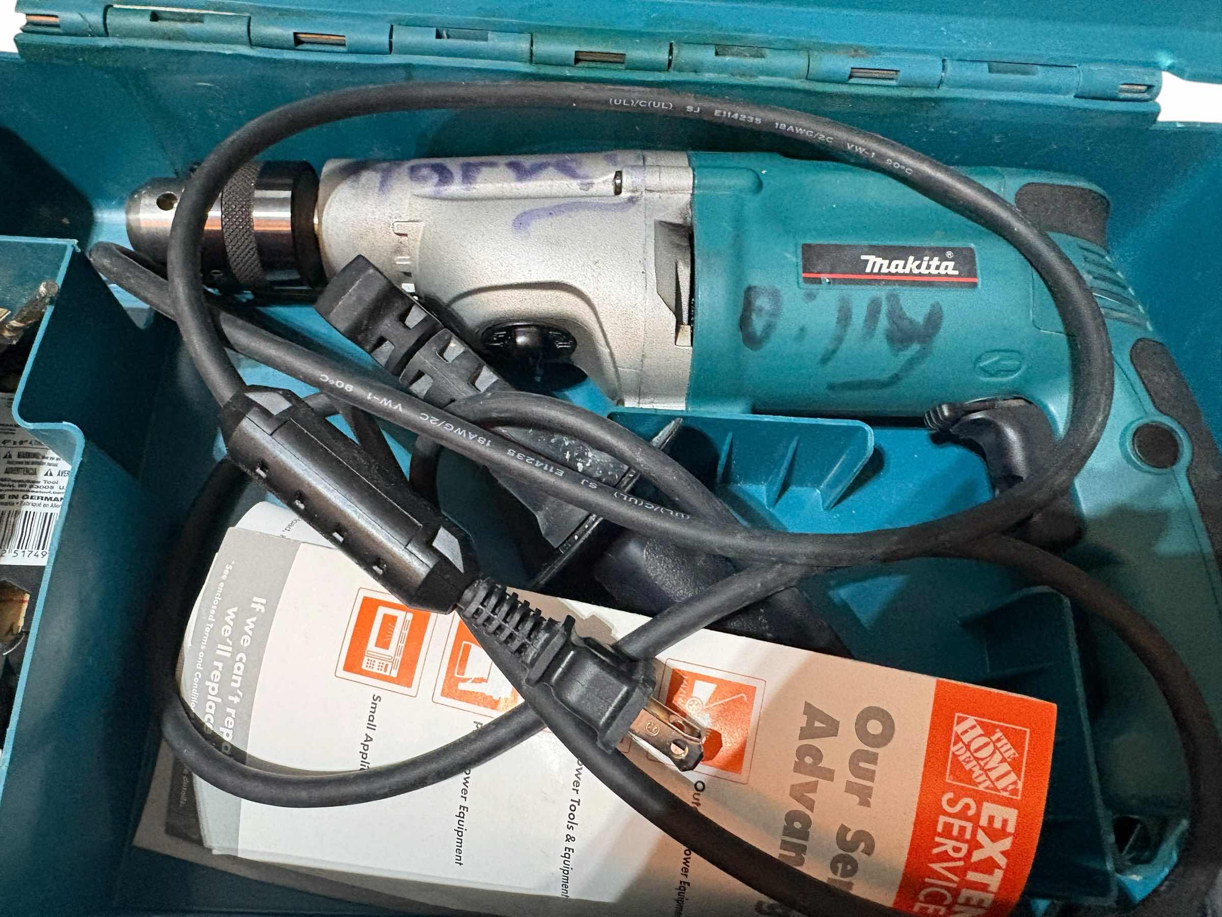 View 3 of MAKITA TEAL HARD PLASTIC POWER TOOL CARRYING CASE – BLACK HANDLE & LATCHES