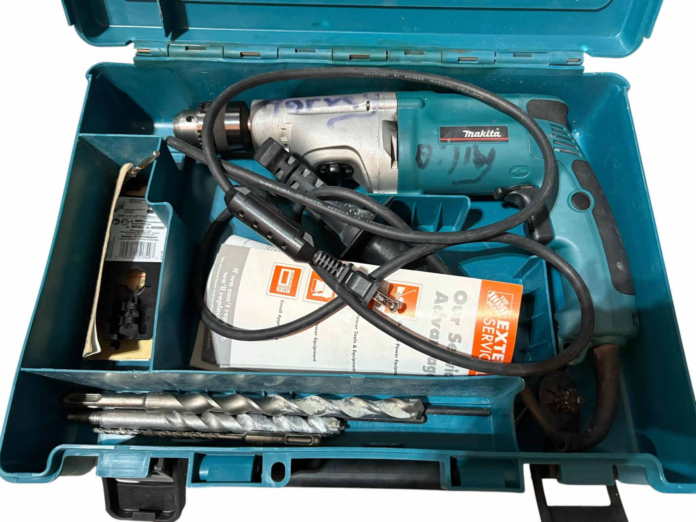 View 2 of MAKITA TEAL HARD PLASTIC POWER TOOL CARRYING CASE – BLACK HANDLE & LATCHES
