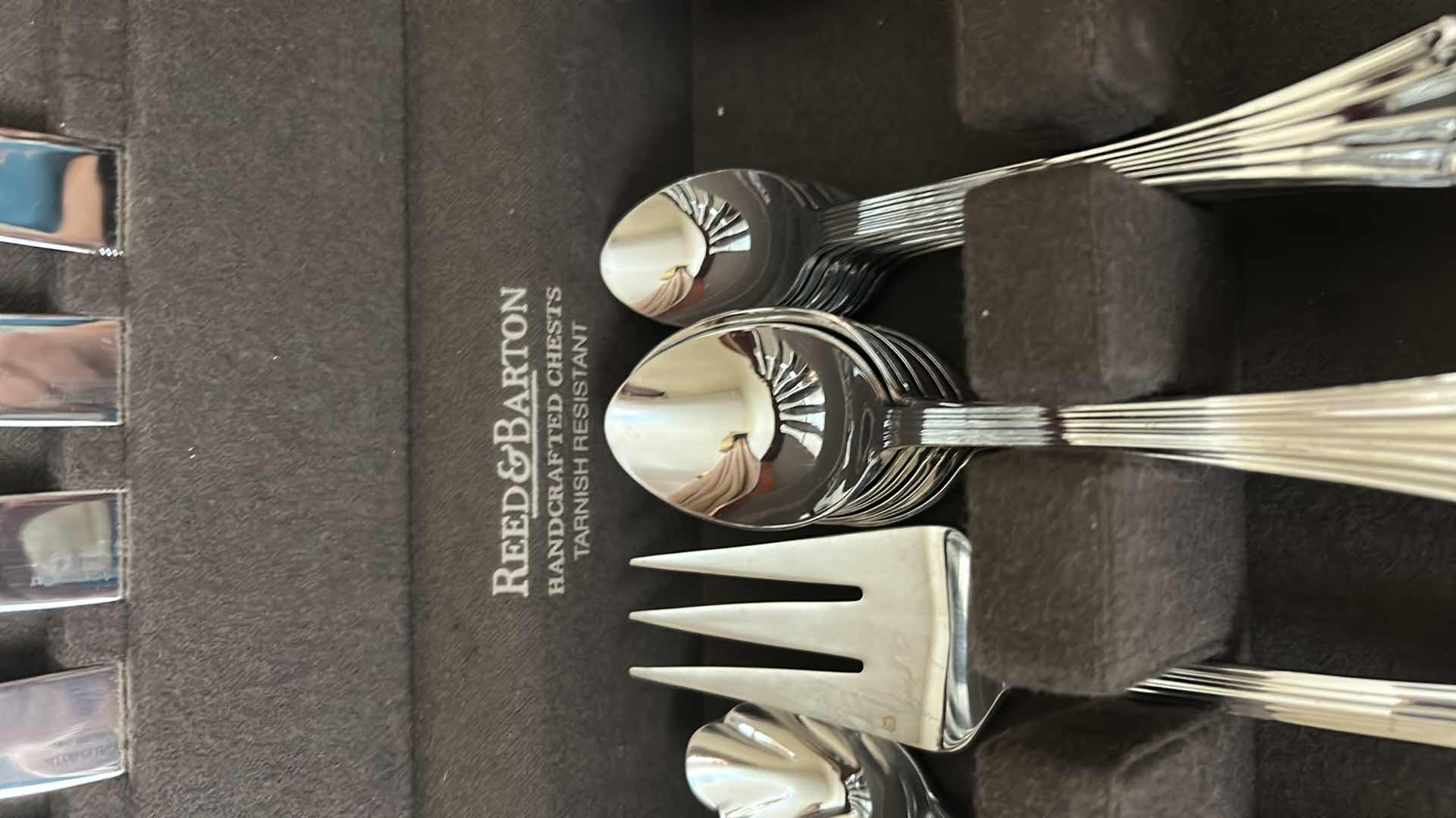 Photo 1 of REED & BARTON 18th CENTURY SILVER-PLATED FLATWARE IN CASE