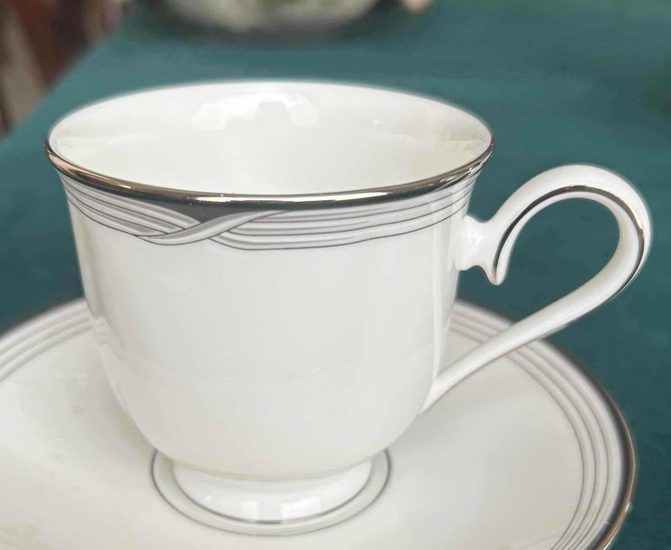 Photo 1 of 6- LENOX "ERIN" DEBUT COLLECTION CUP/SAUCER FINE CHINA