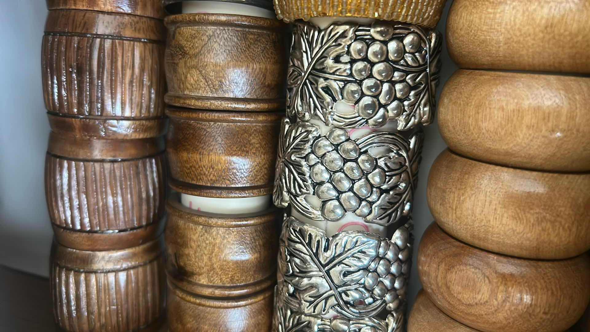 Photo 1 of CONTENTS OF DRAWER ASSORTMENT OF NAPKIN RINGS