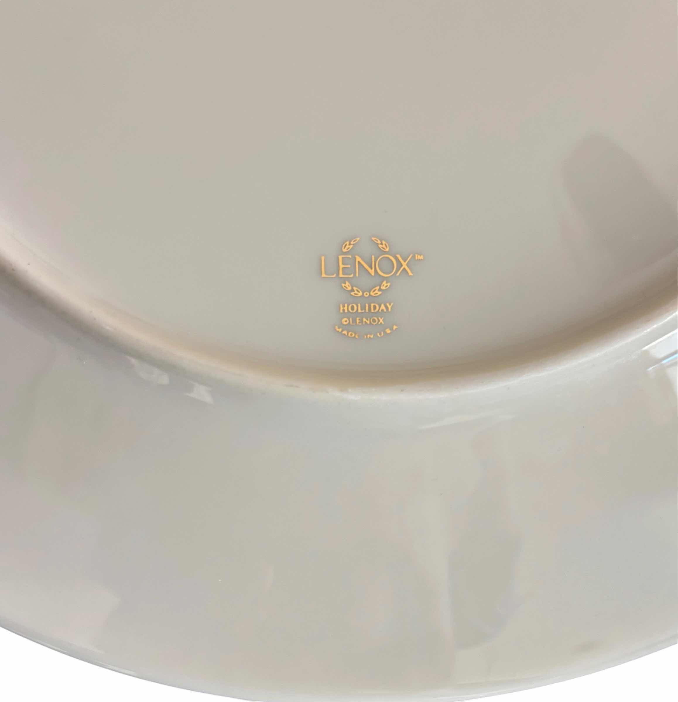 Photo 1 of LENOX SERVING TRAY 10”D, BONE CHINA NAPKIN HOLDERS (8), SMALL DISH & SALT & PEPPER SHAKER SETS (2)