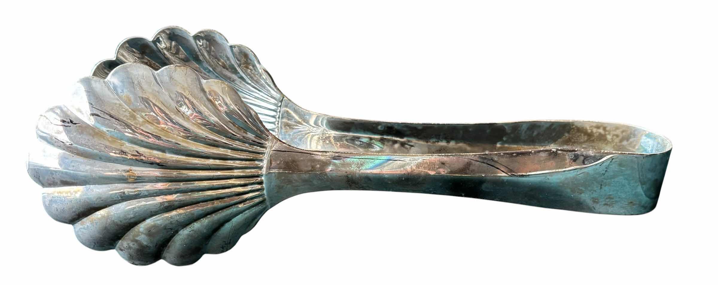 Photo 1 of VINTAGE SILVER PLATED SERVING TONGS (3)