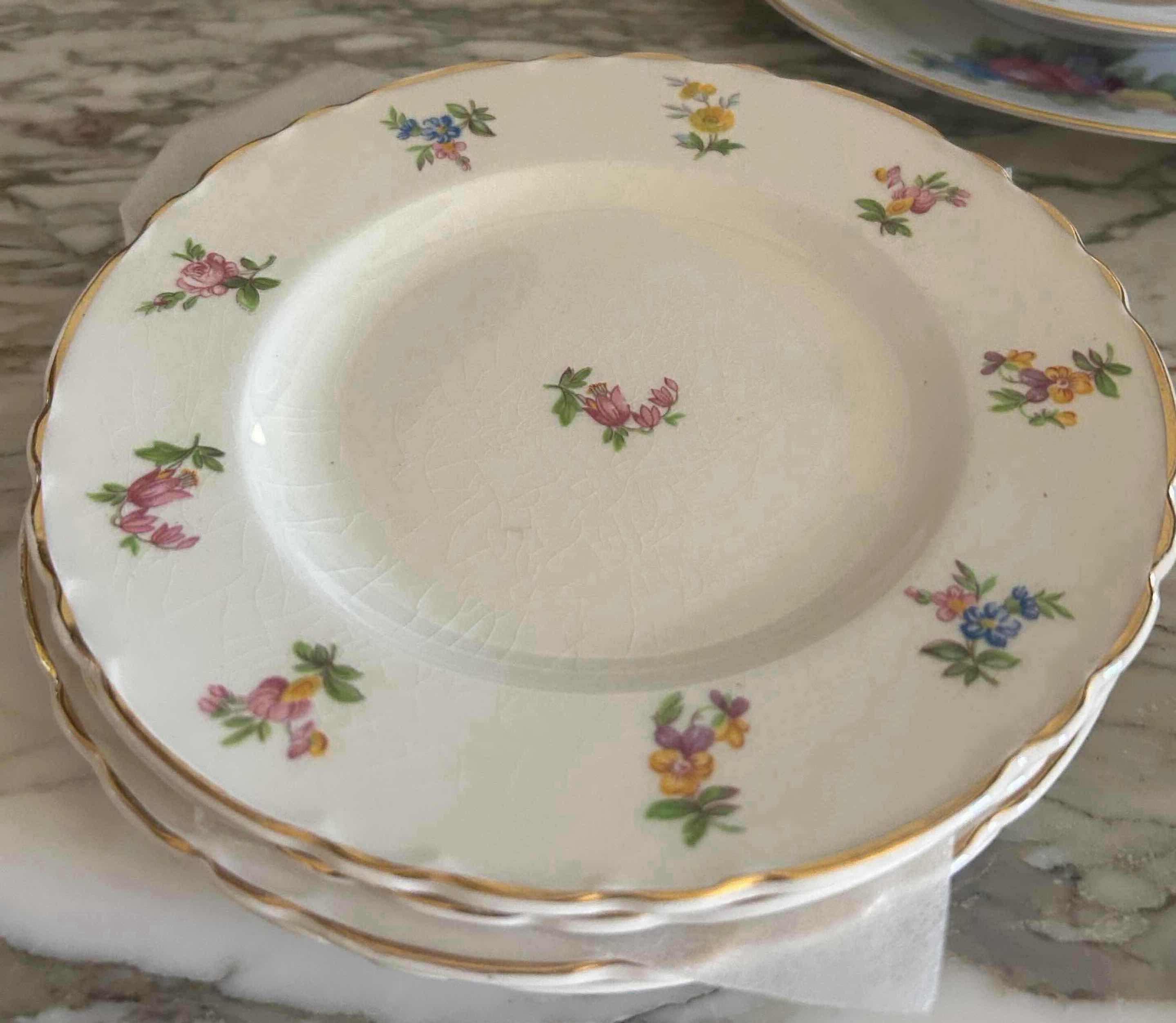 Photo 1 of 9- BONE CHINA DESSERT SALAD & TEACUP SAUCER