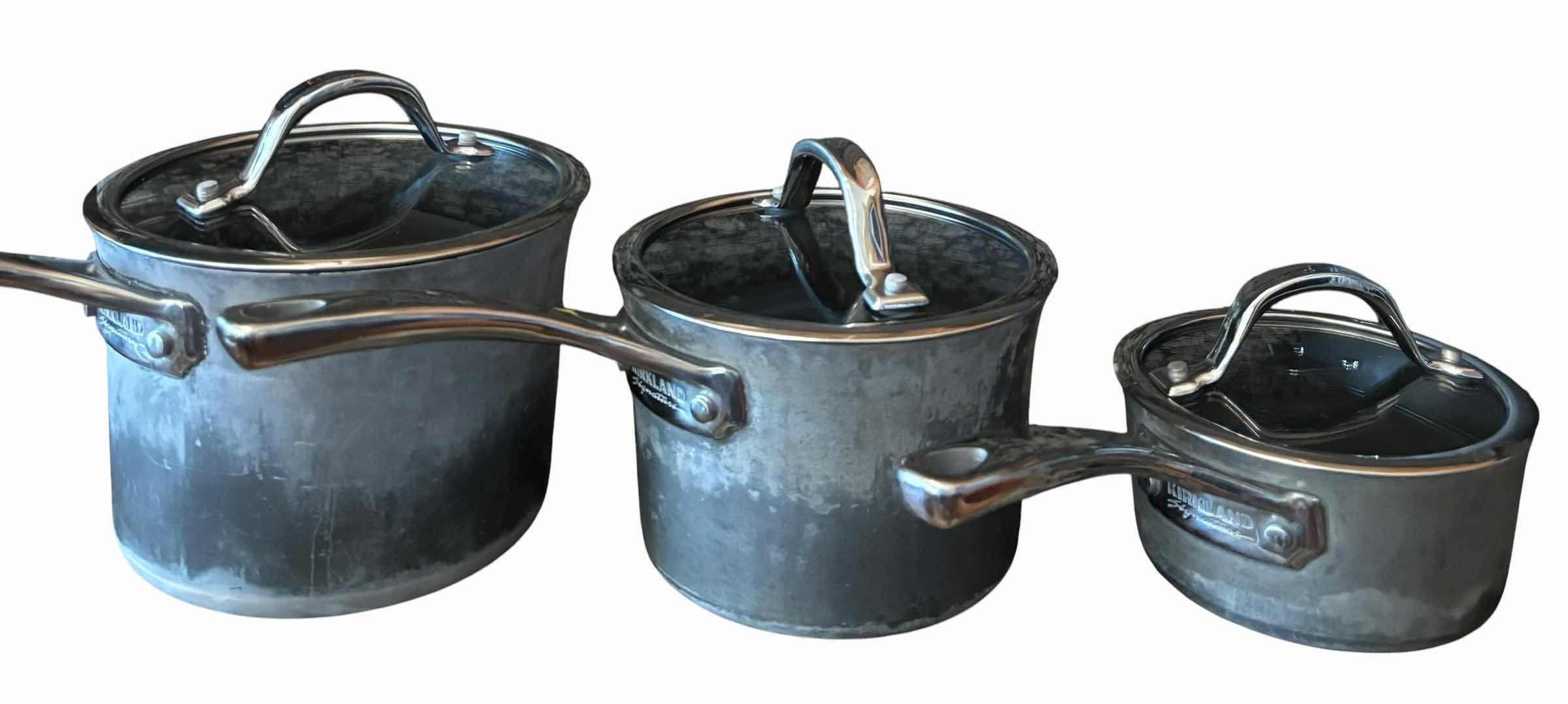 Photo 1 of KIRKLAND SIGNATURE POTS & PANS SET (12 PIECES)