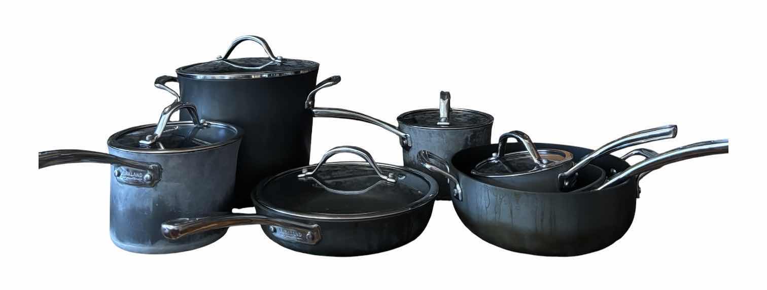Photo 1 of KIRKLAND SIGNATURE POTS & PANS SET (12 PIECES)