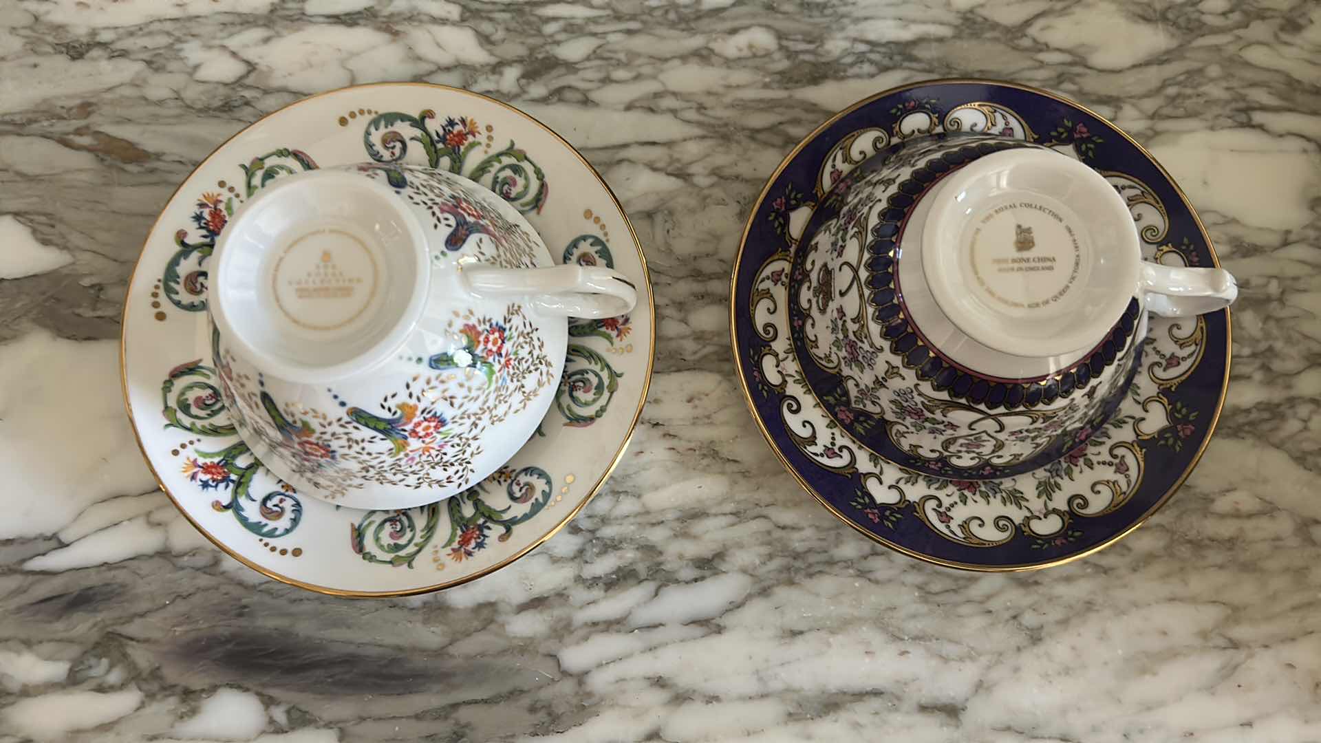 Photo 1 of 4- FINE PORCELAIN TEACUPS / SAUCER