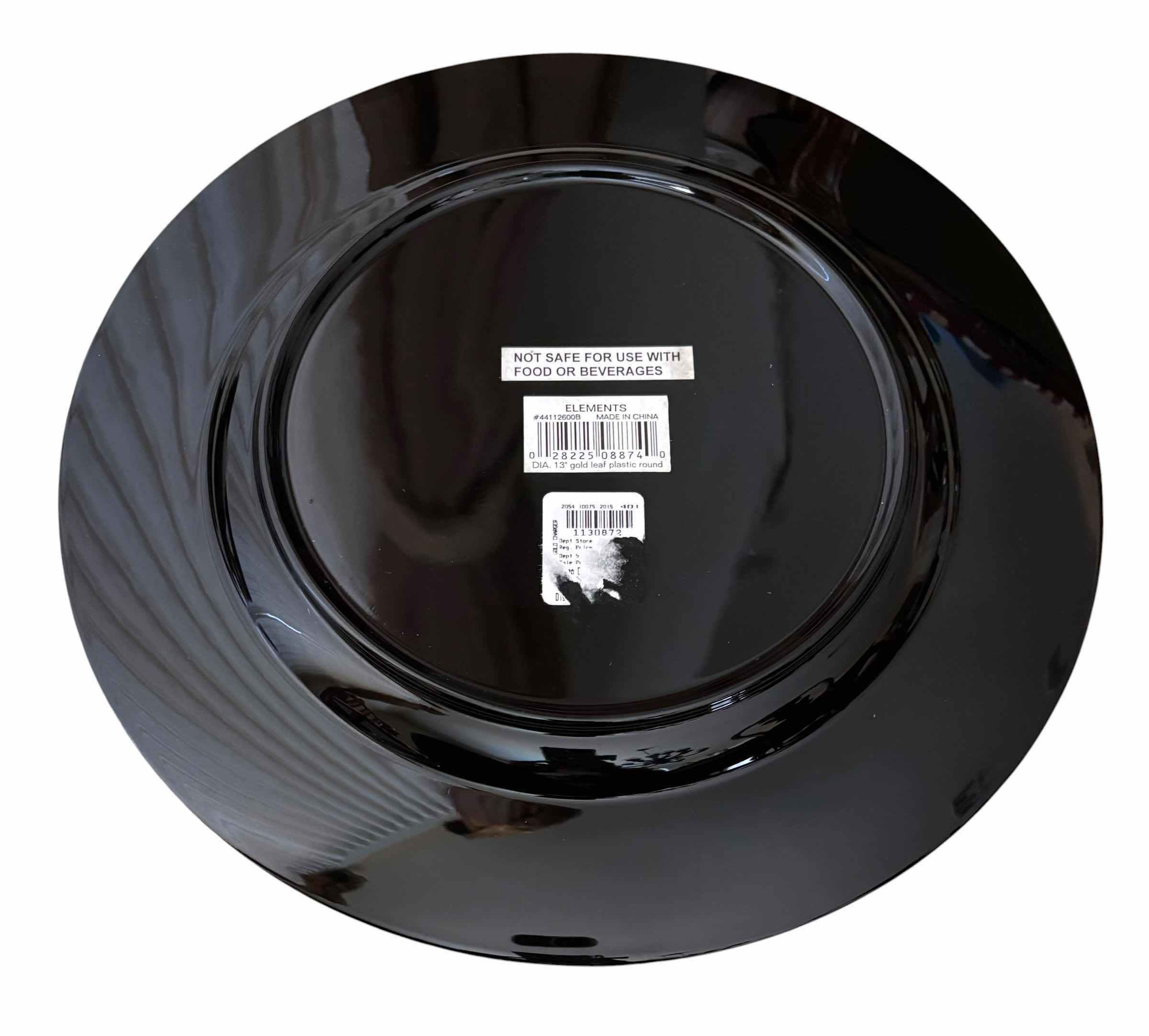 Photo 1 of PLASTIC CHARGER PLATES (8)