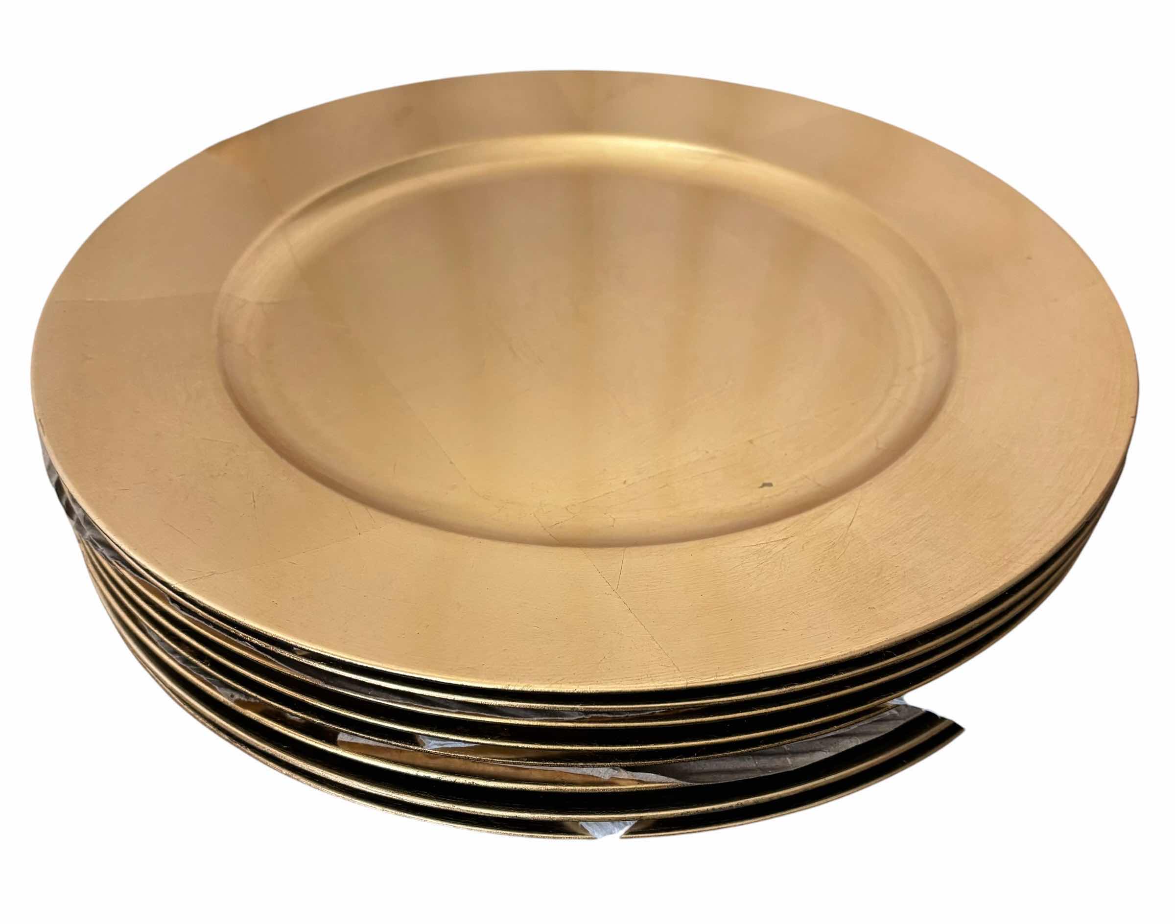 Photo 1 of PLASTIC CHARGER PLATES (8)