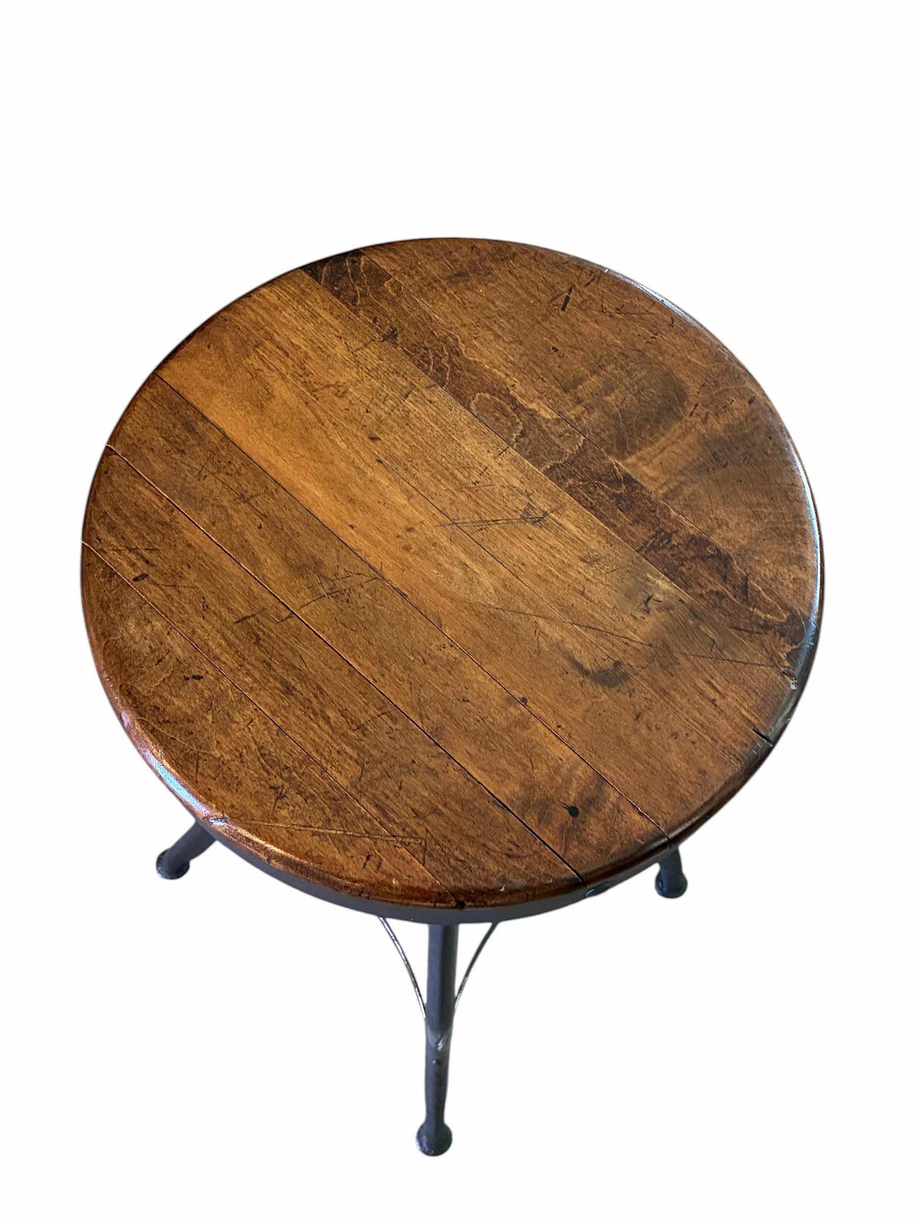 Photo 1 of TOLEDO METAL FURNITURE SHOP STOOL 15“ X 27“ $850