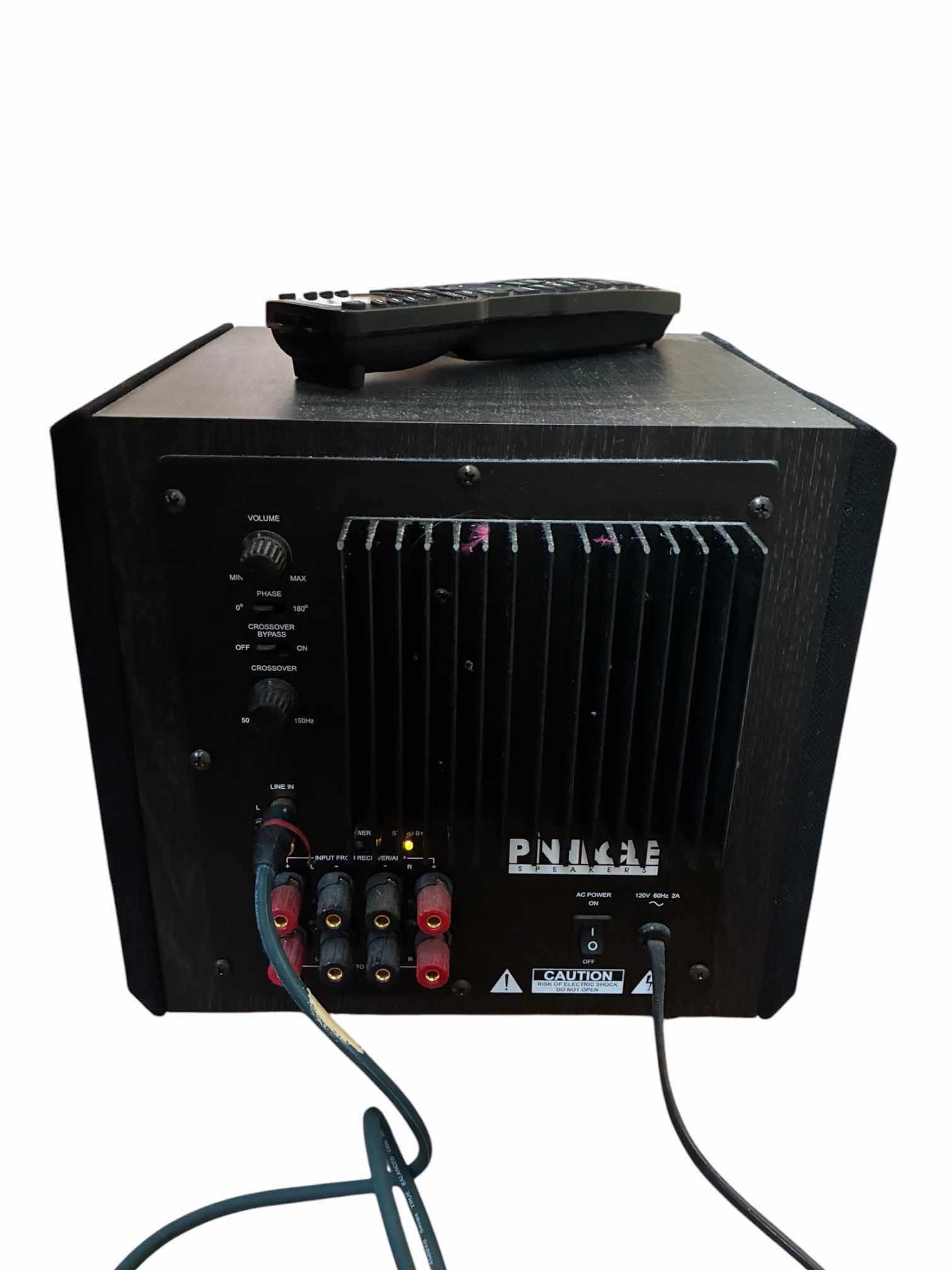 Photo 1 of PINNACLE BABY BOOMER SUBWOOFER & CENTER SPEAKER