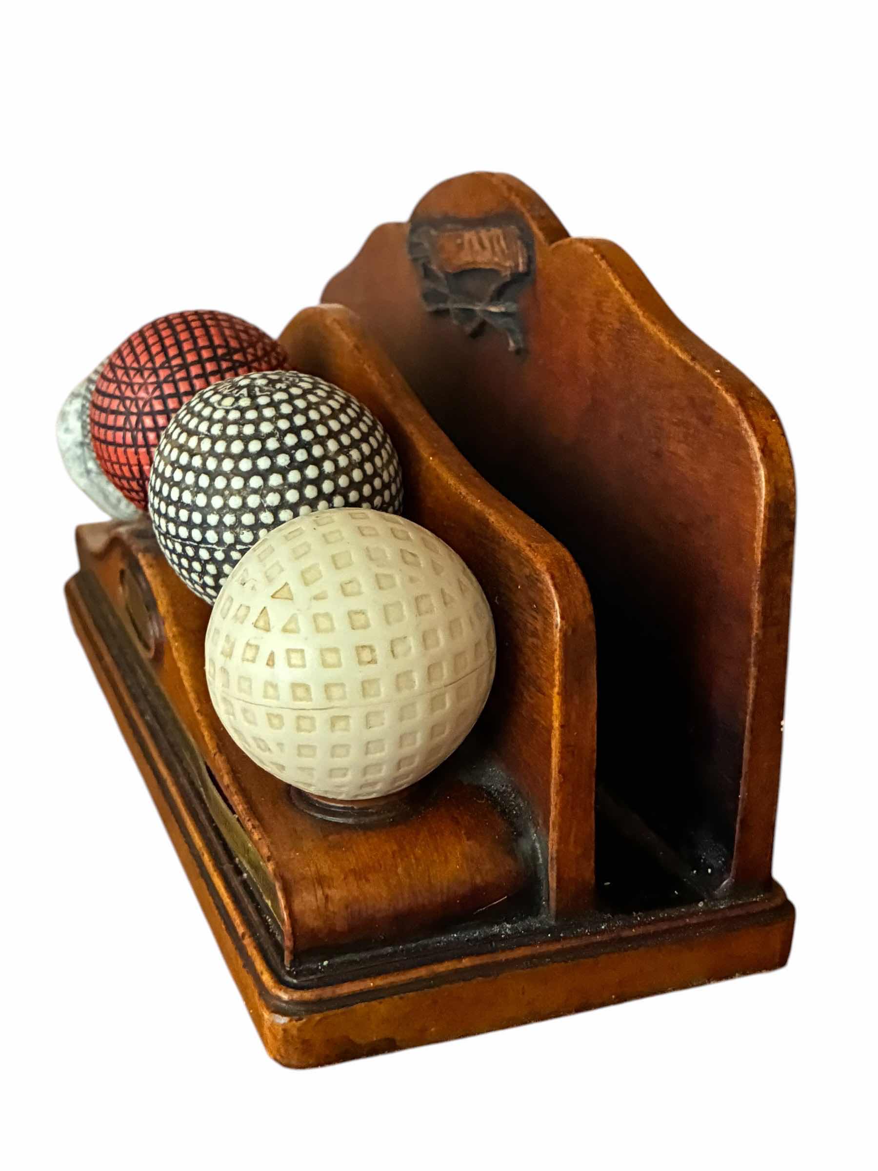 Photo 1 of EARLY GOLF BALLS RESIN DESKTOP DECOR LETTER HOLDER