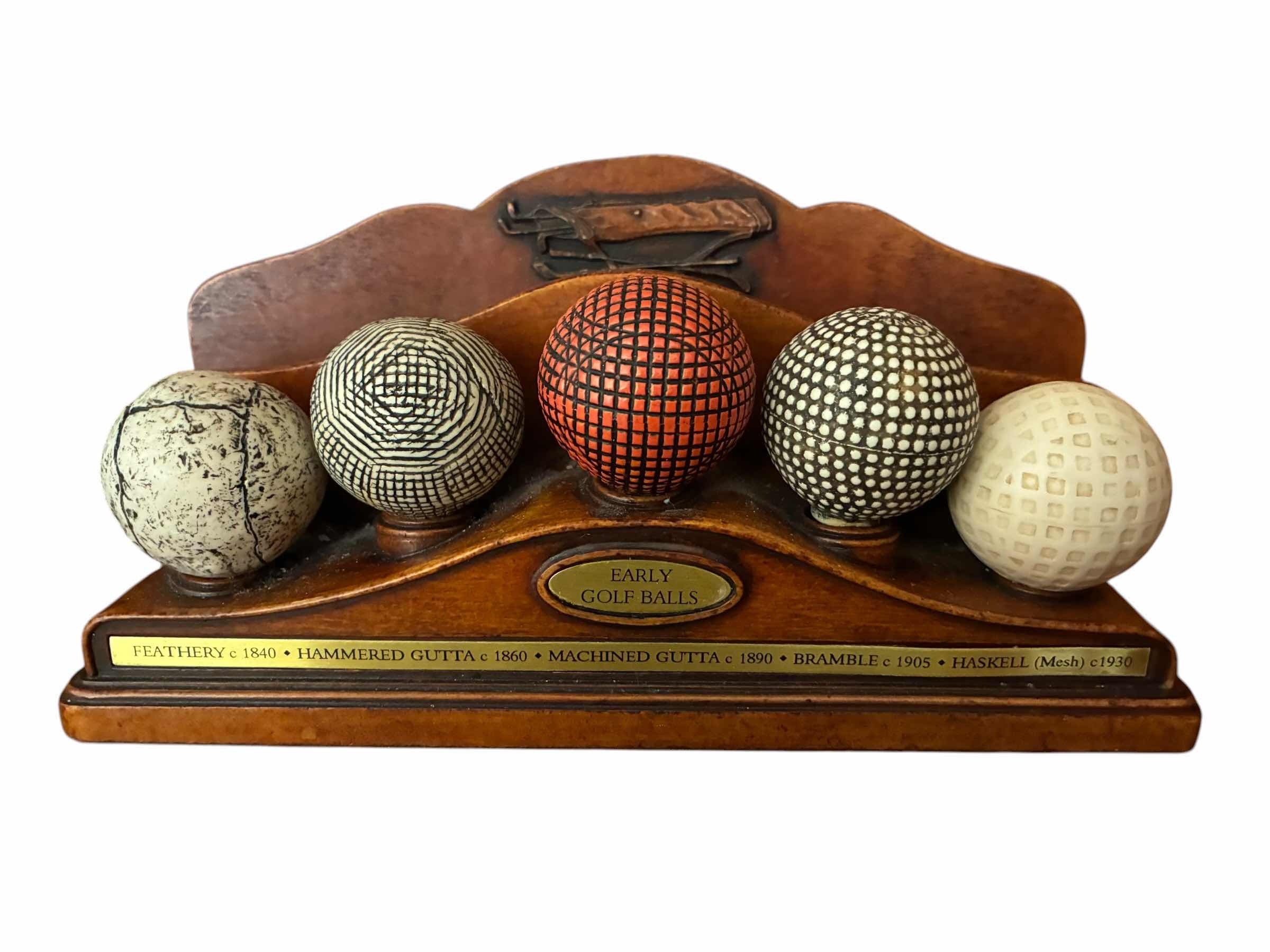 Photo 1 of EARLY GOLF BALLS RESIN DESKTOP DECOR LETTER HOLDER