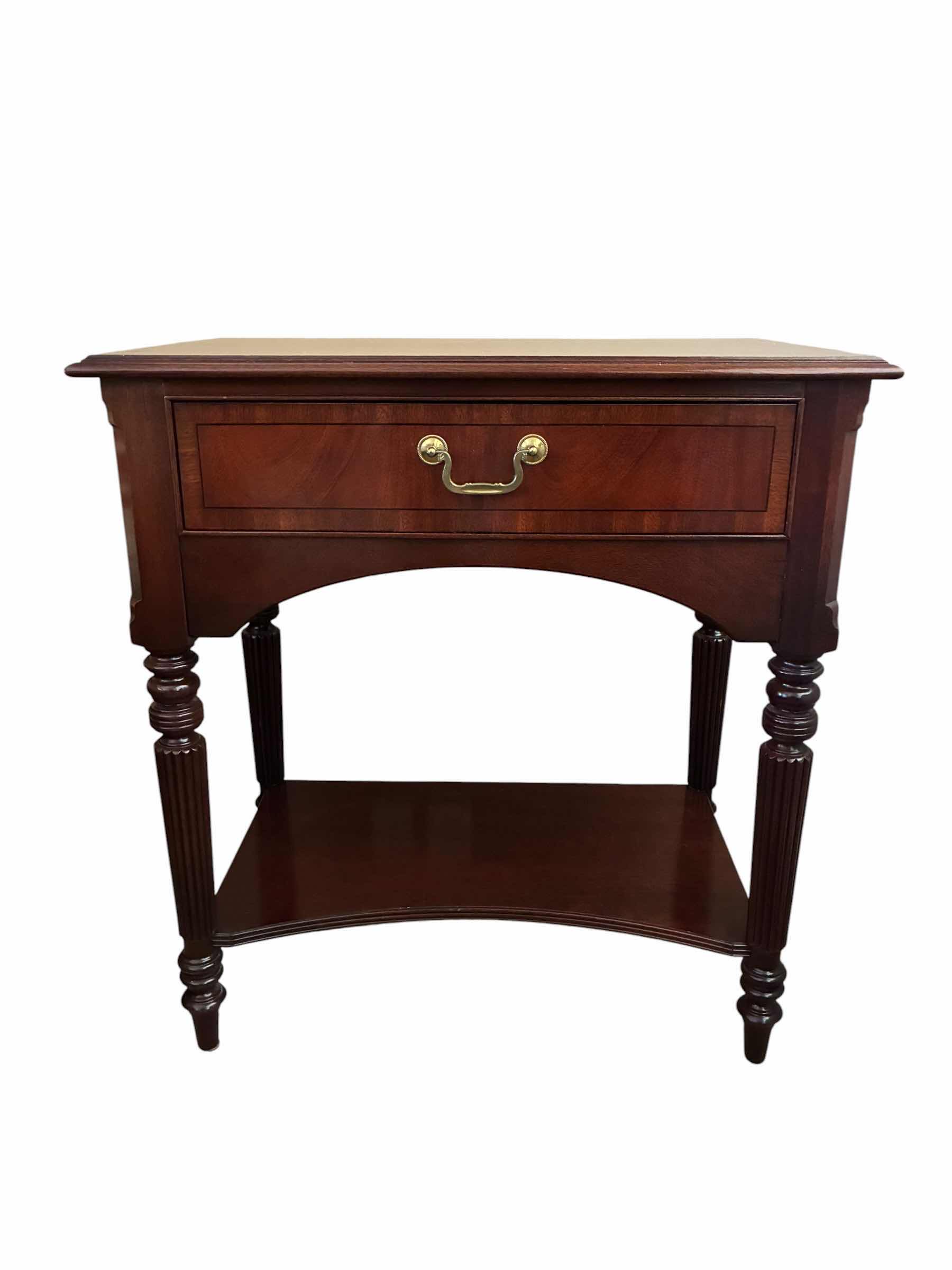 Photo 1 of ETHAN ALLEN MAHOGANY WOOD NIGHTSTAND 28“ X 17“ H30“