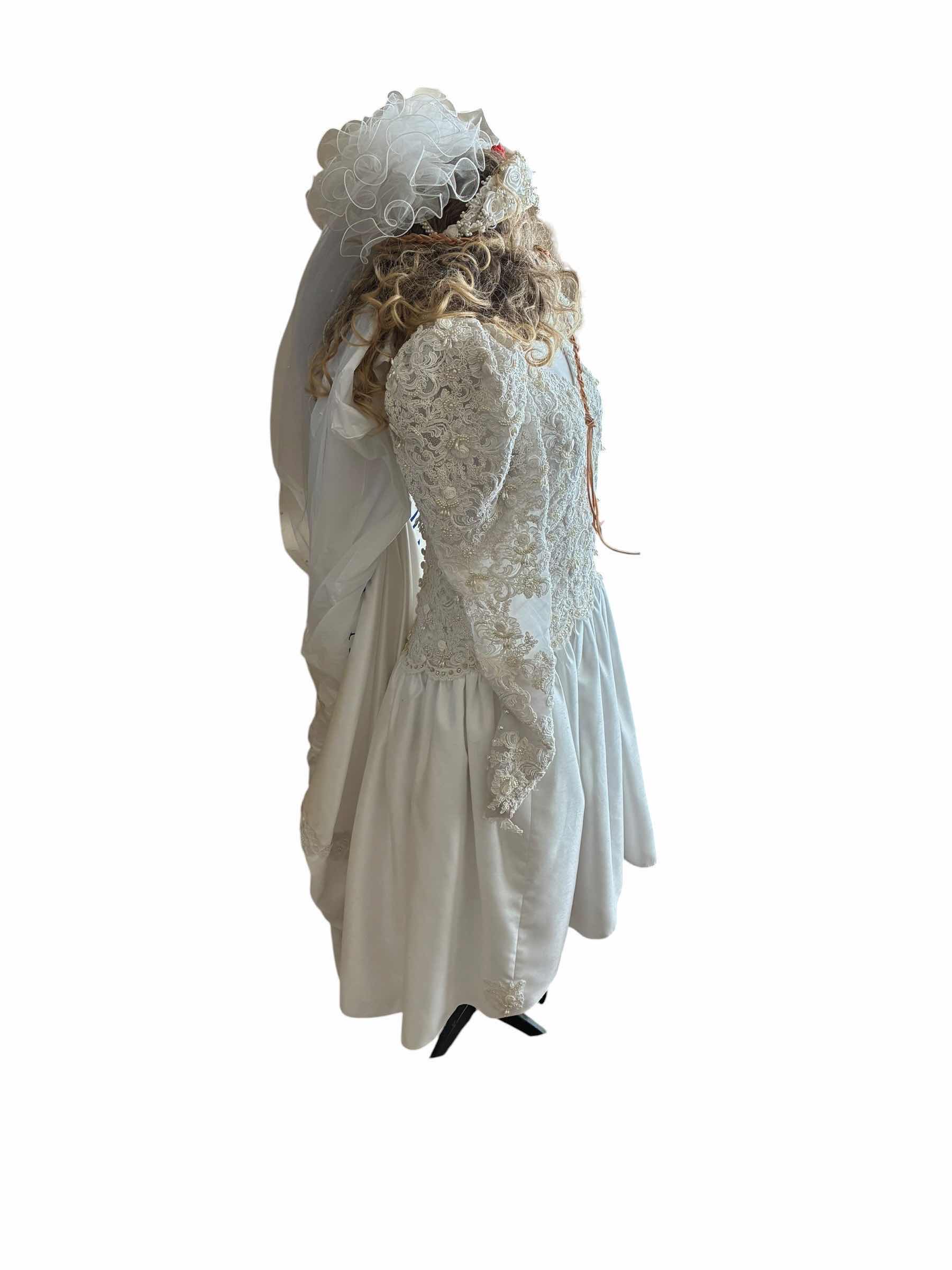 Photo 1 of HAND MADE WEDDING DRESS SIZE 6/8 & JEANINE HEELS WOMEN’S SIZE 7.5M W MANNEQUIN/DRESS STAND