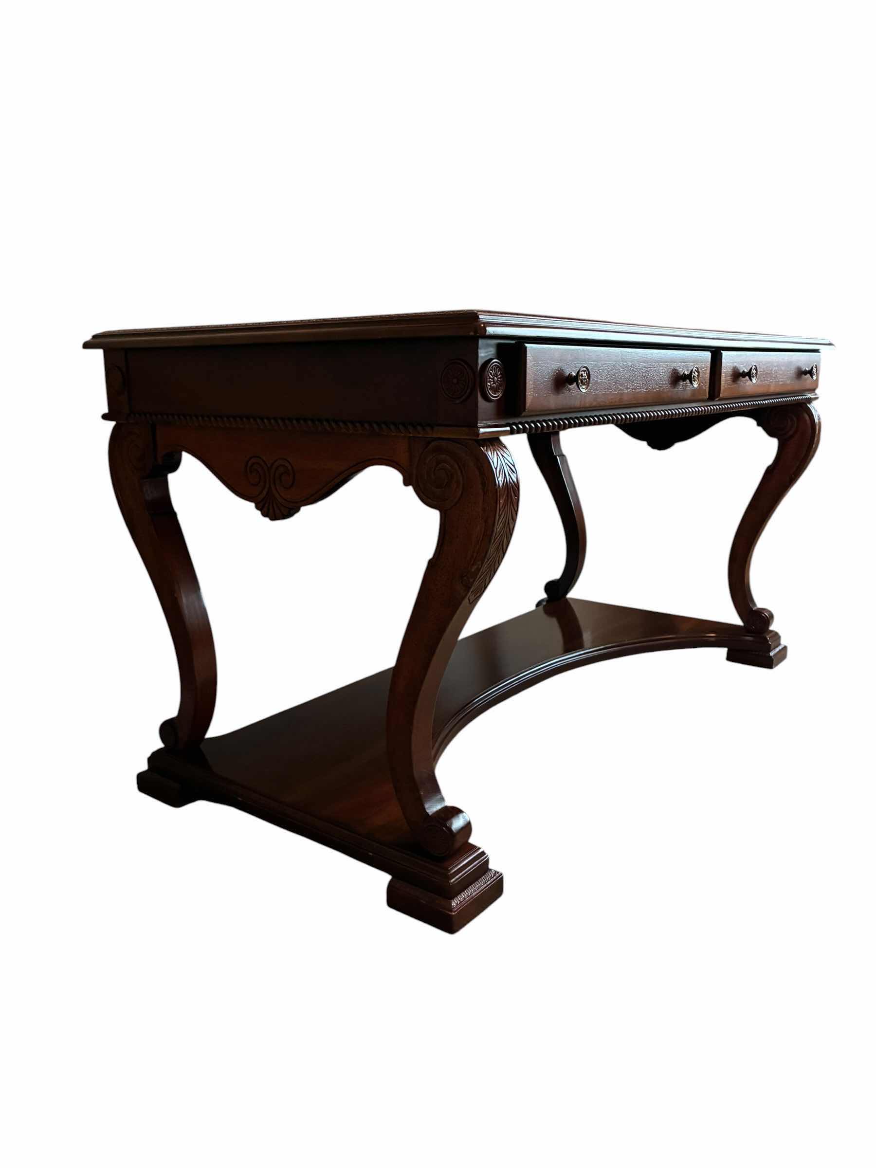 Photo 1 of THEODORE ALEXANDER MOLITOR REGENCY MAHOGANY WRITING DESK 55“ X 30“ H30“ $4295