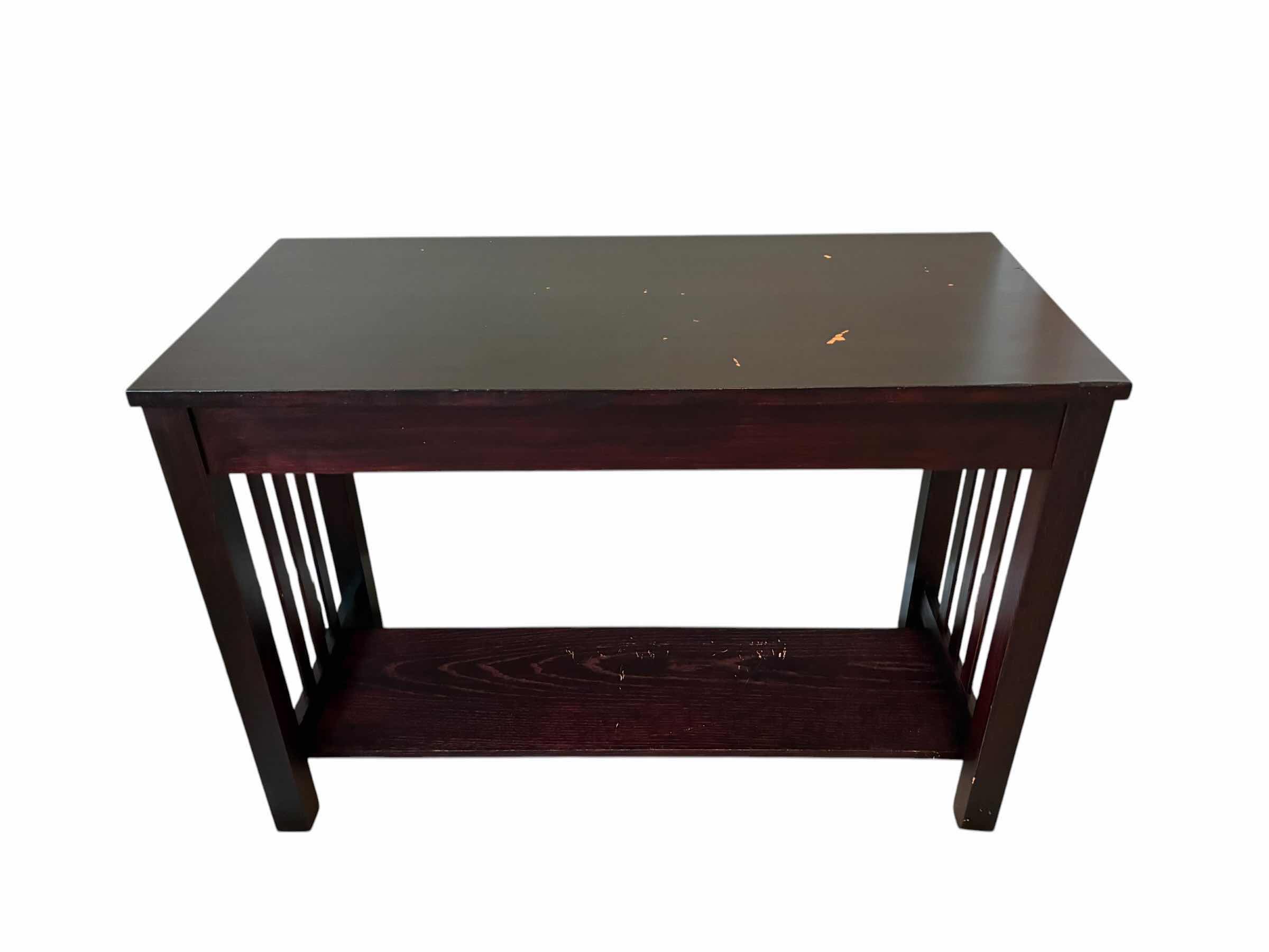 Photo 1 of MAHOGANY WOOD CONSOLE TABLE 42“ X 20“ H30“