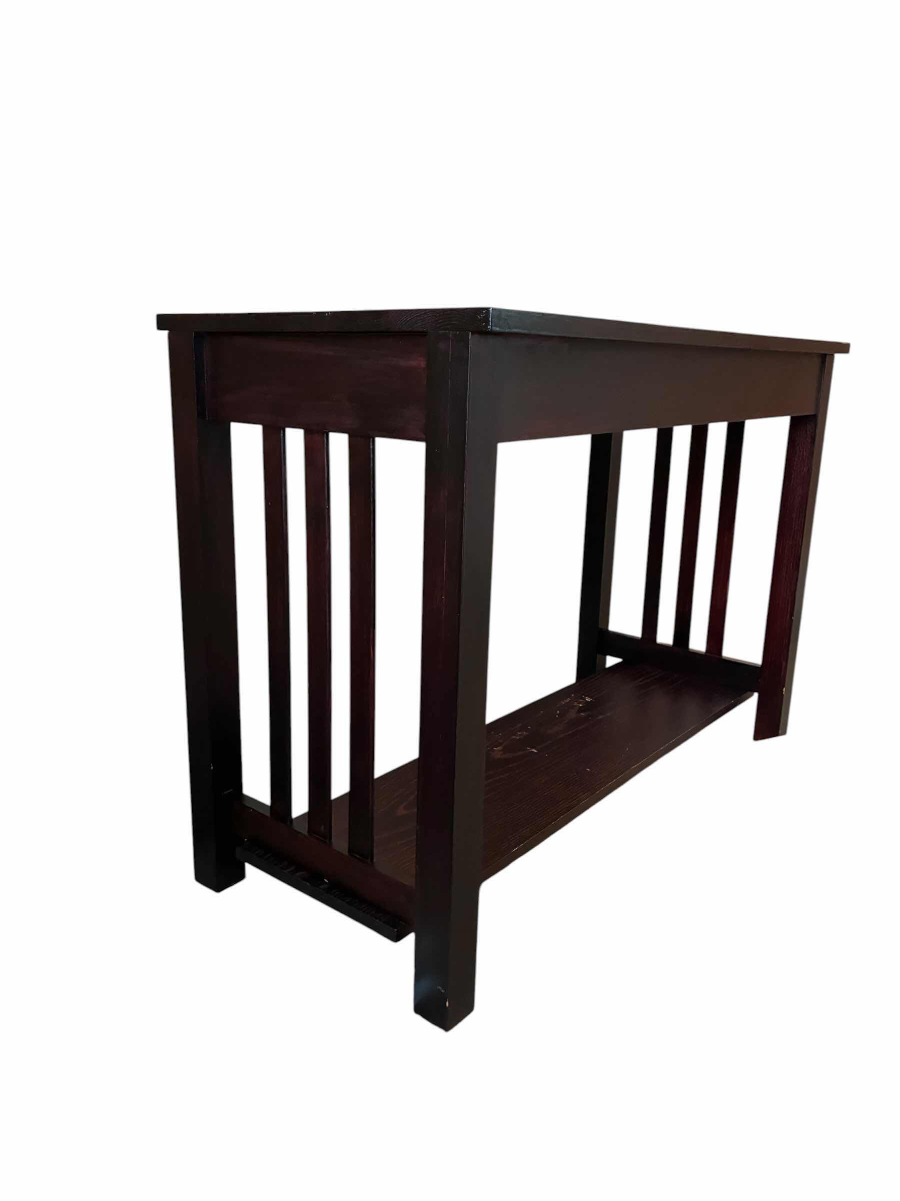 Photo 1 of MAHOGANY WOOD CONSOLE TABLE 42“ X 20“ H30“