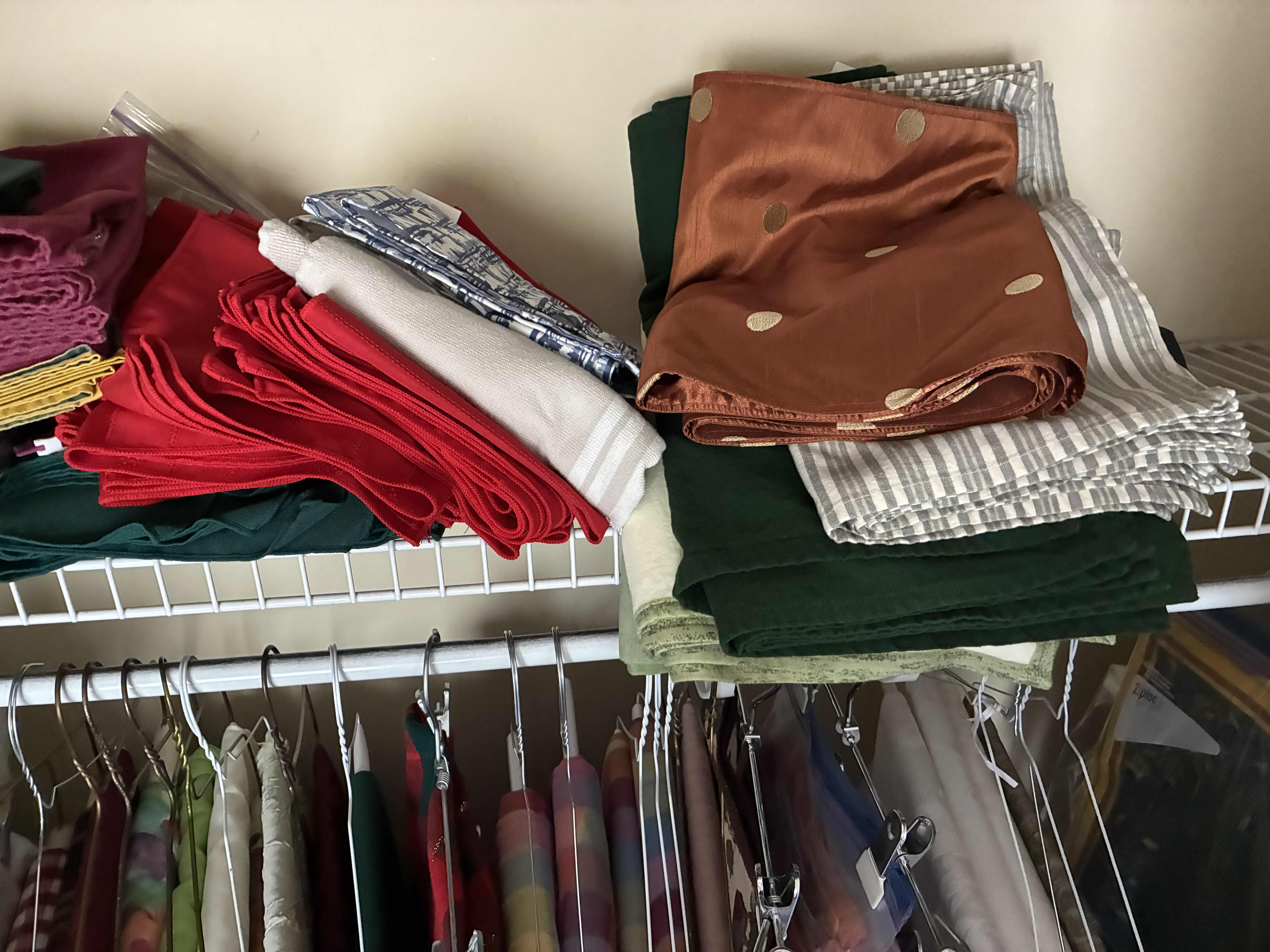 Photo 1 of CONTENTS OF CLOSET-ALL OCCASION DINING ROOM TABLE CLOTHS & PLACEMATS