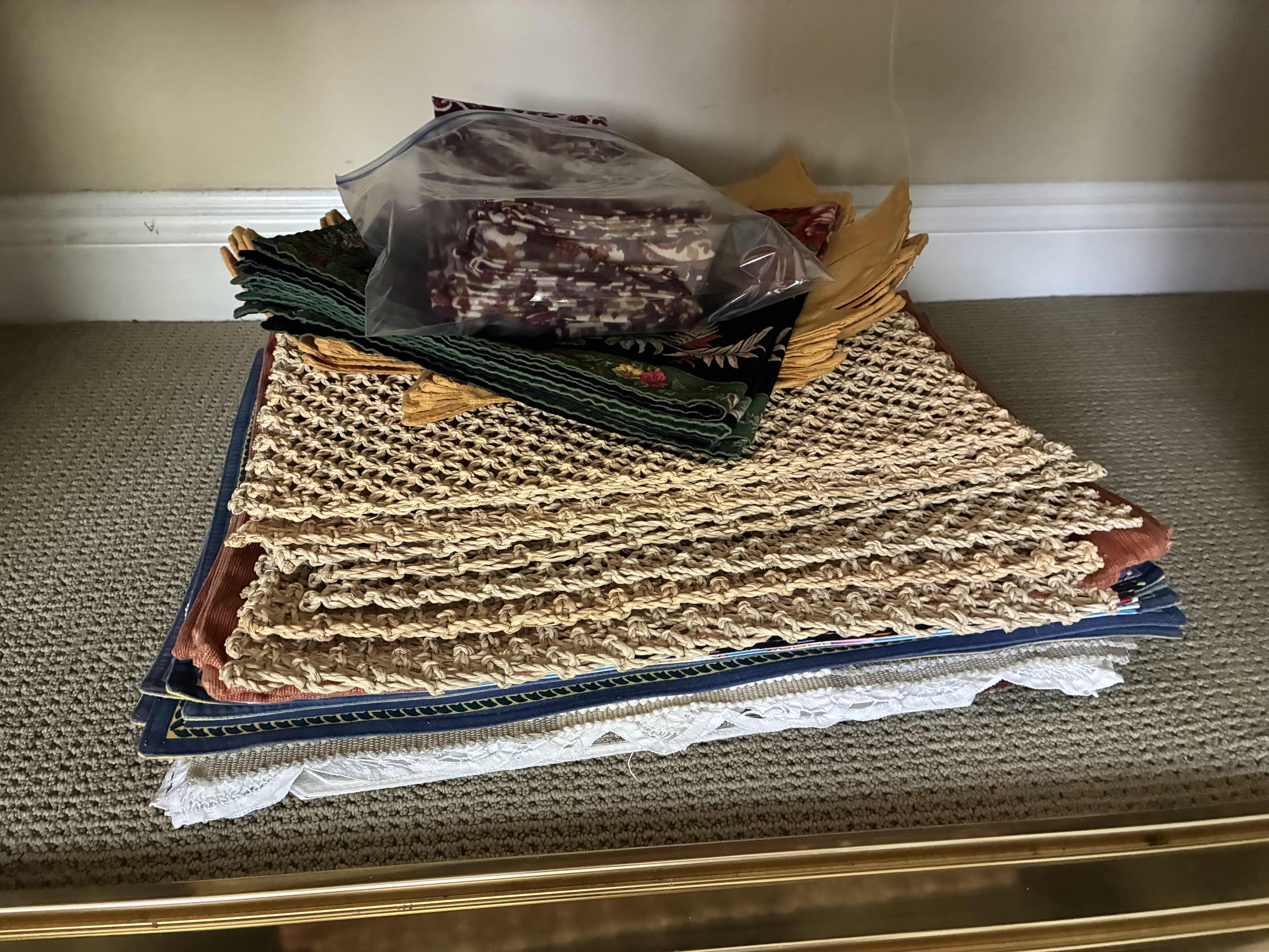 Photo 1 of CONTENTS OF CLOSET-ALL OCCASION DINING ROOM TABLE CLOTHS & PLACEMATS