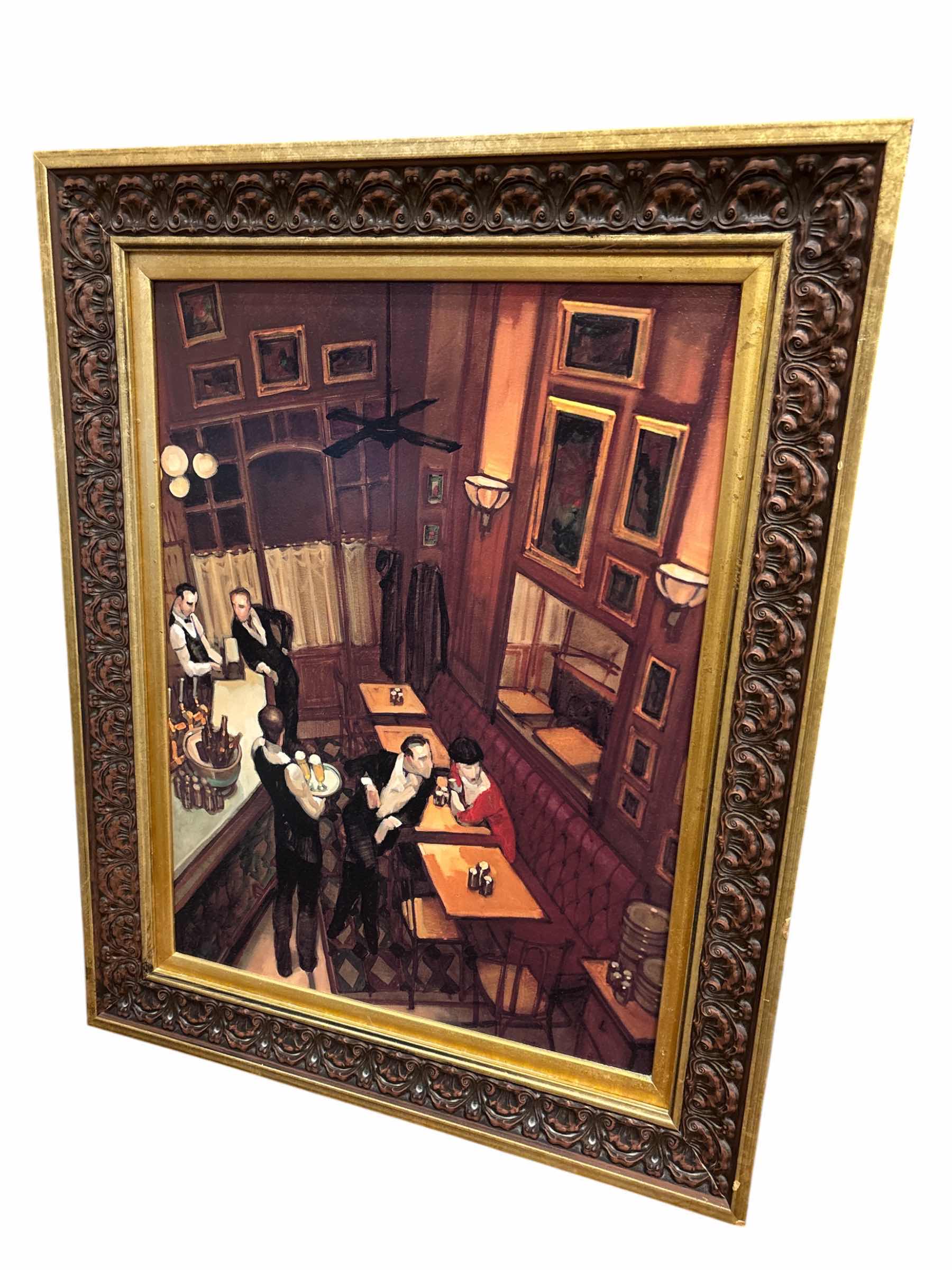 Photo 1 of MACHADO FRAMED ART “BISTRO” 25.75” X 32”