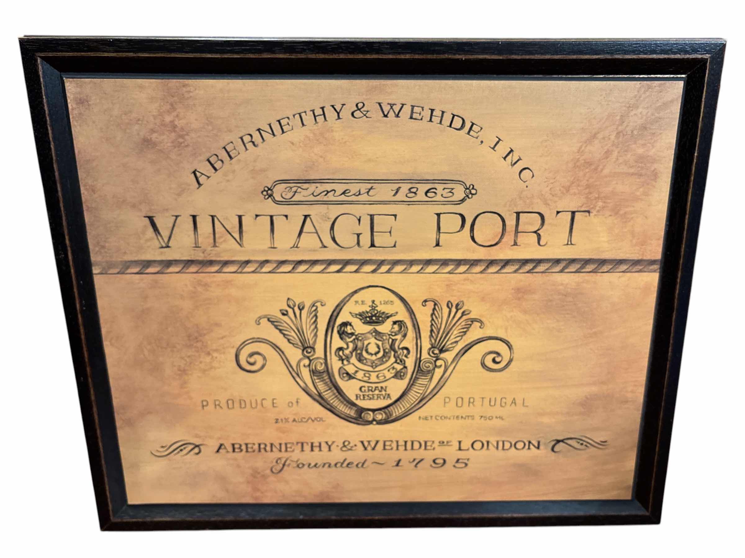 Photo 1 of ANGELA STAEHLING ART “VINTAGE PORT” 22” X 18”