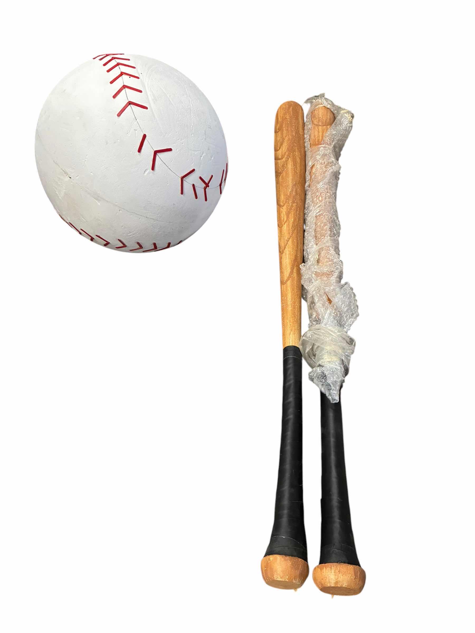 Photo 1 of GINORMOUS 30” FOAM BASEBALL & 2 8’ FOAM BASEBALL BATS