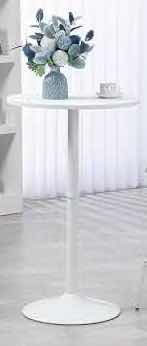 Photo 1 of COSTWAY ROUND 2-IN-1 ADJUSTABLE BAR TABLE W 24” TOP (JV13319-2)