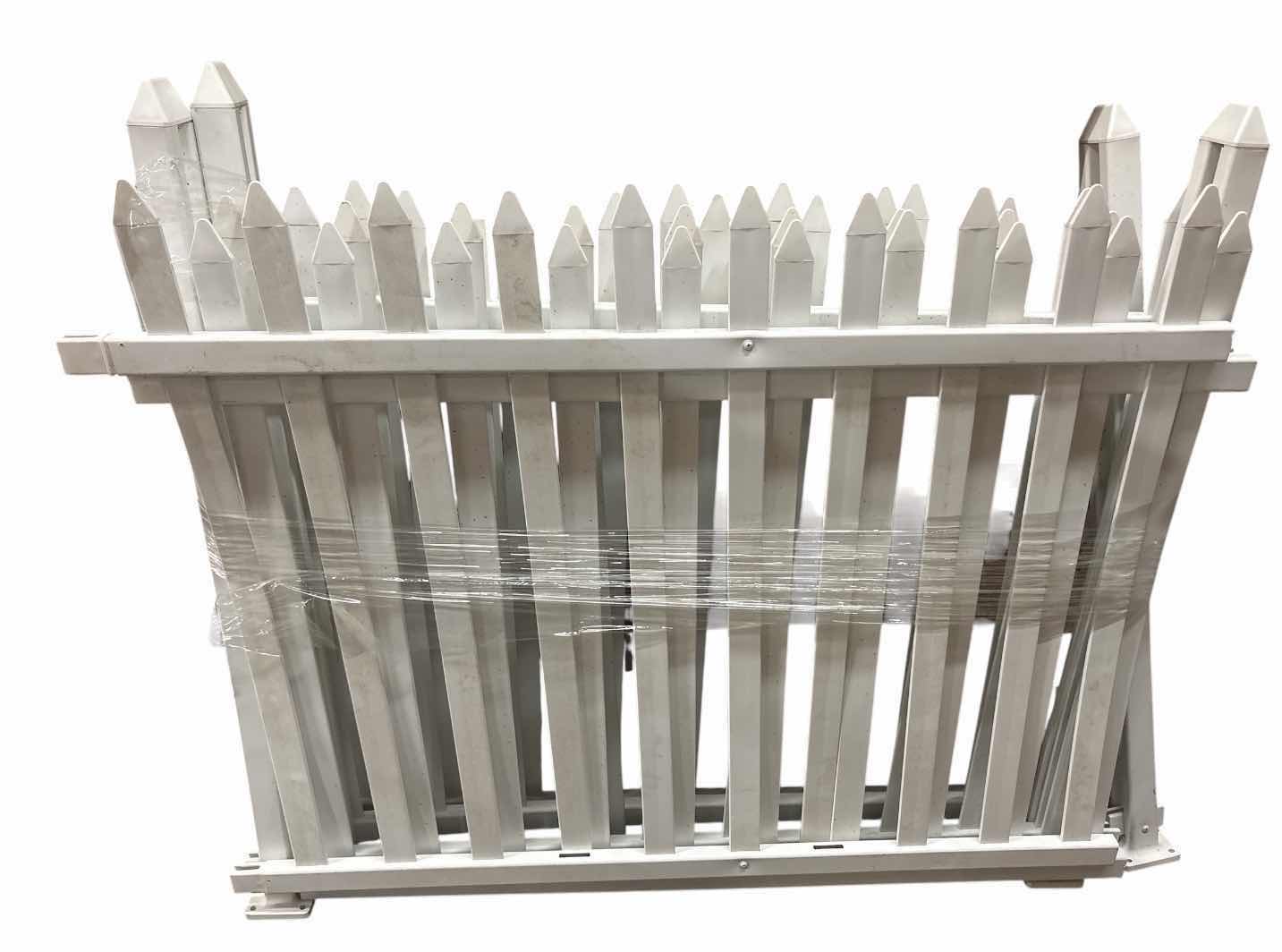 Photo 1 of WHITE PLASTIC PICKET FENCE / PUPPY PLAYPEN PANELS D210”H36”