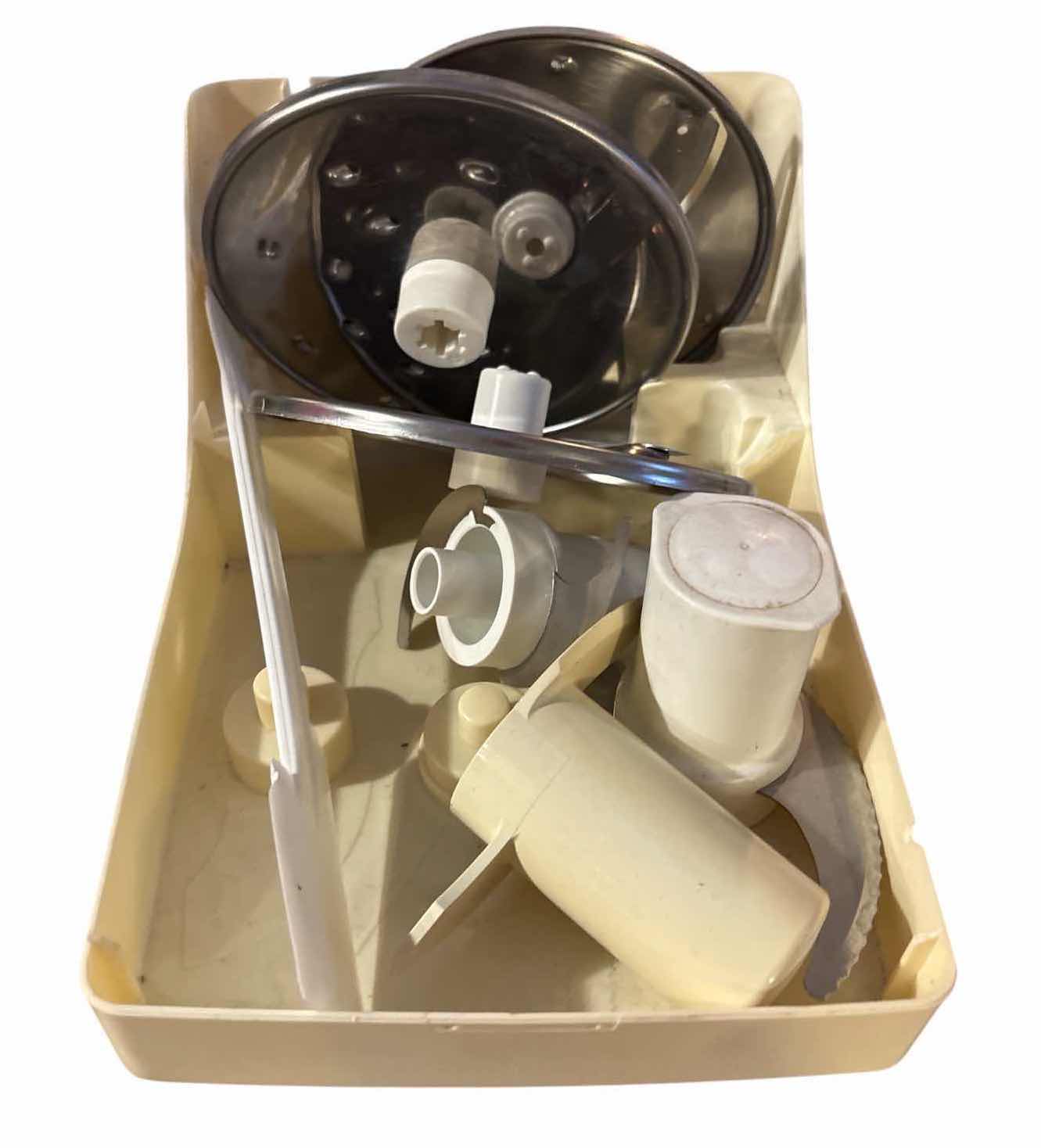 Photo 1 of VINTAGE KITCHENAID FOOD PROCESSOR WITH FEED TUBE & ACCESSORIES – WHITE