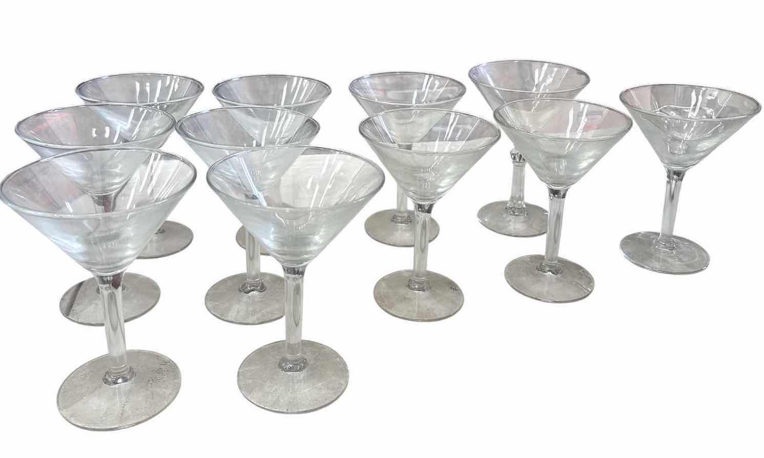 Photo 1 of 11-PCS MARTINI GLASSES H5.75”