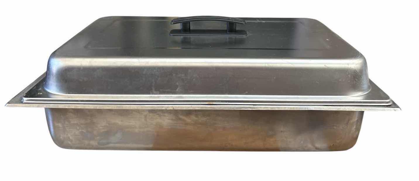 Photo 1 of STAINLESS STEEL FULL-SIZE STEAM TABLE / HOTEL PAN W/LID INSERT H2” $75