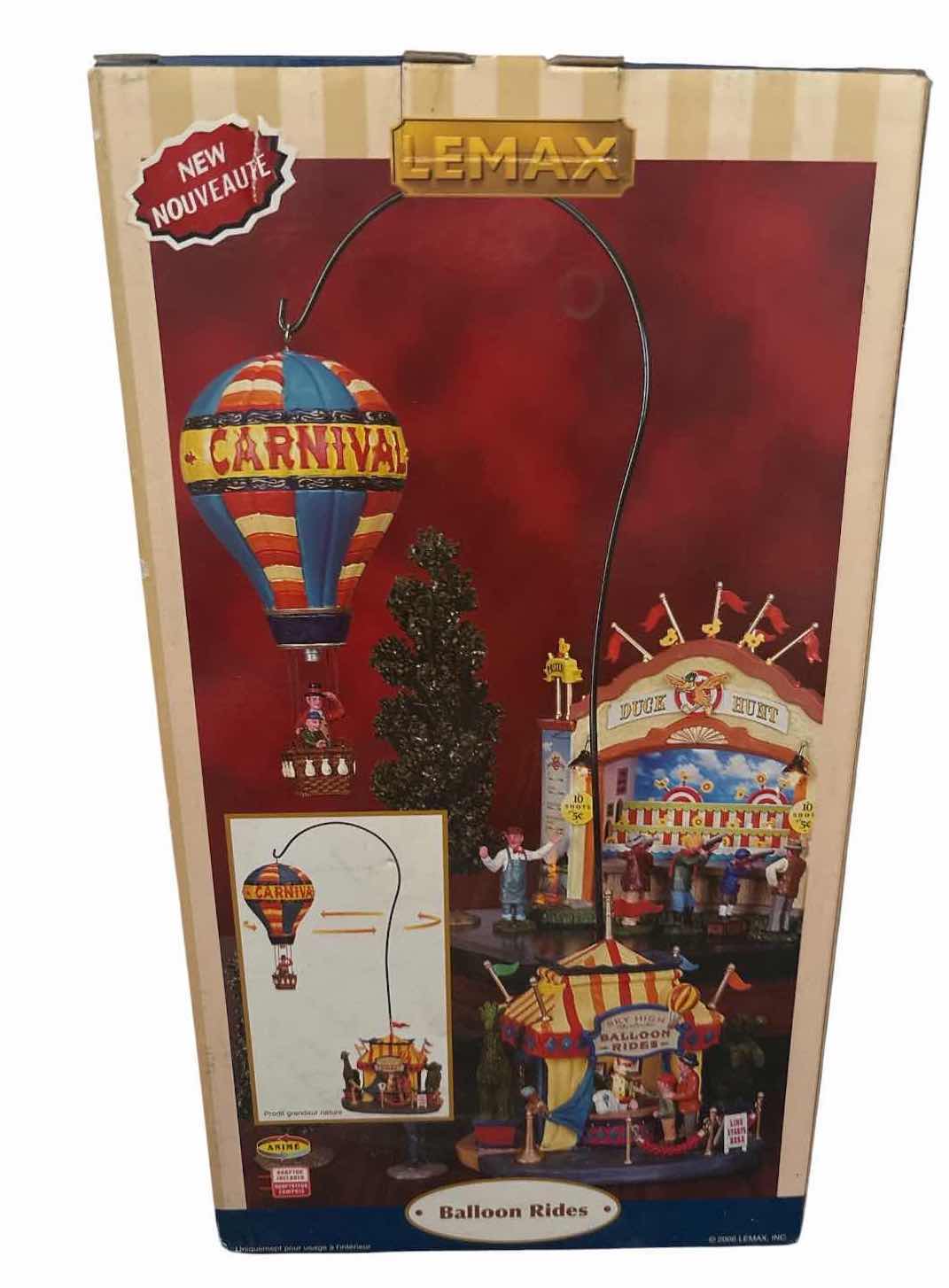 Photo 1 of LEMAX CARNIVAL BALLOON RIDES ANIMATED VILLAGE DISPLAY W/ ORIGINAL BOX
