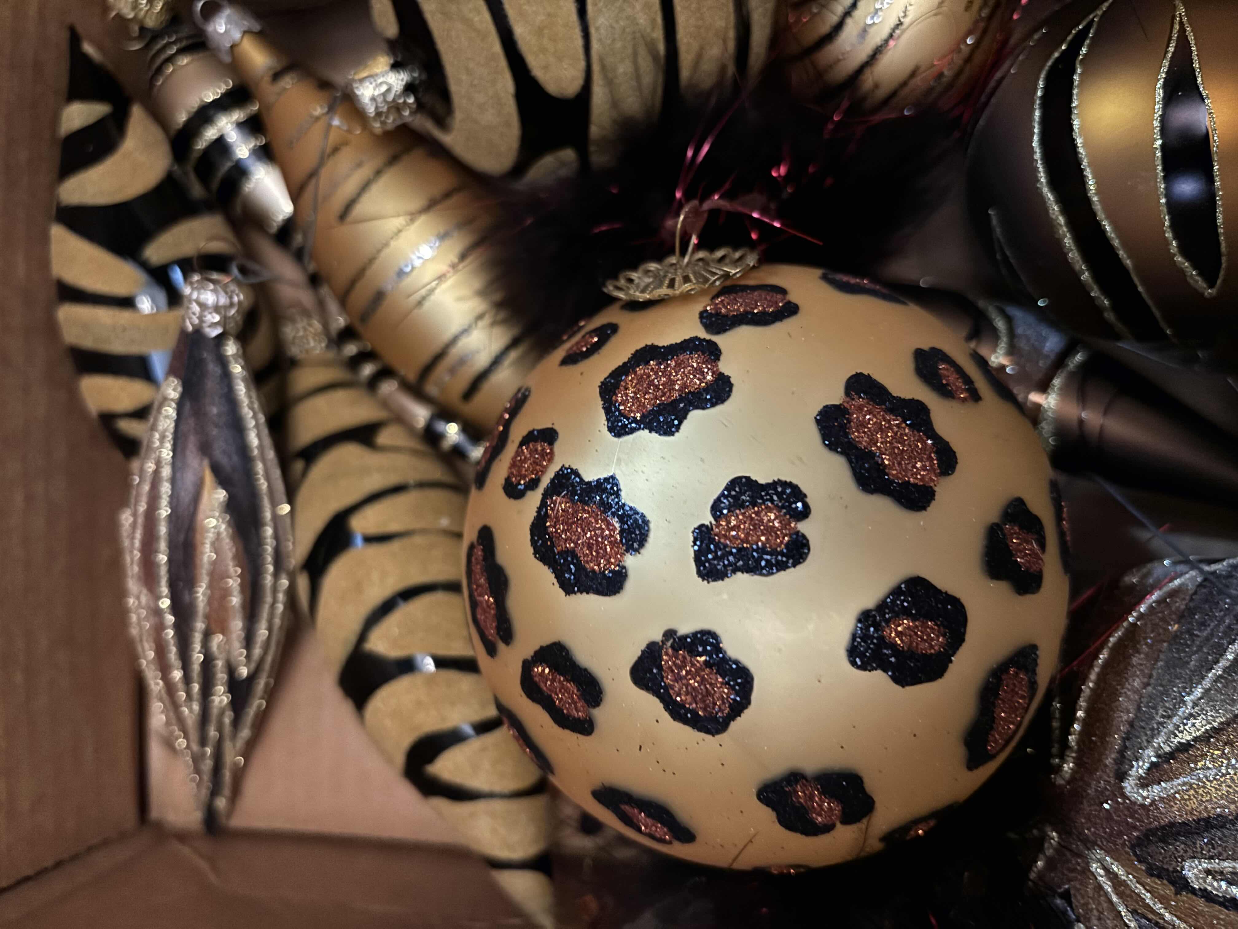Photo 1 of ANIMAL PRINT ORNAMENTS