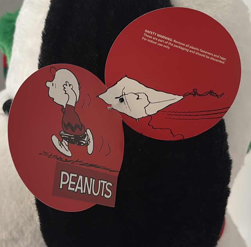 Photo 1 of NWT PEANUTS SNOOP LARGE CHRISTMAS PLUSH H24”
