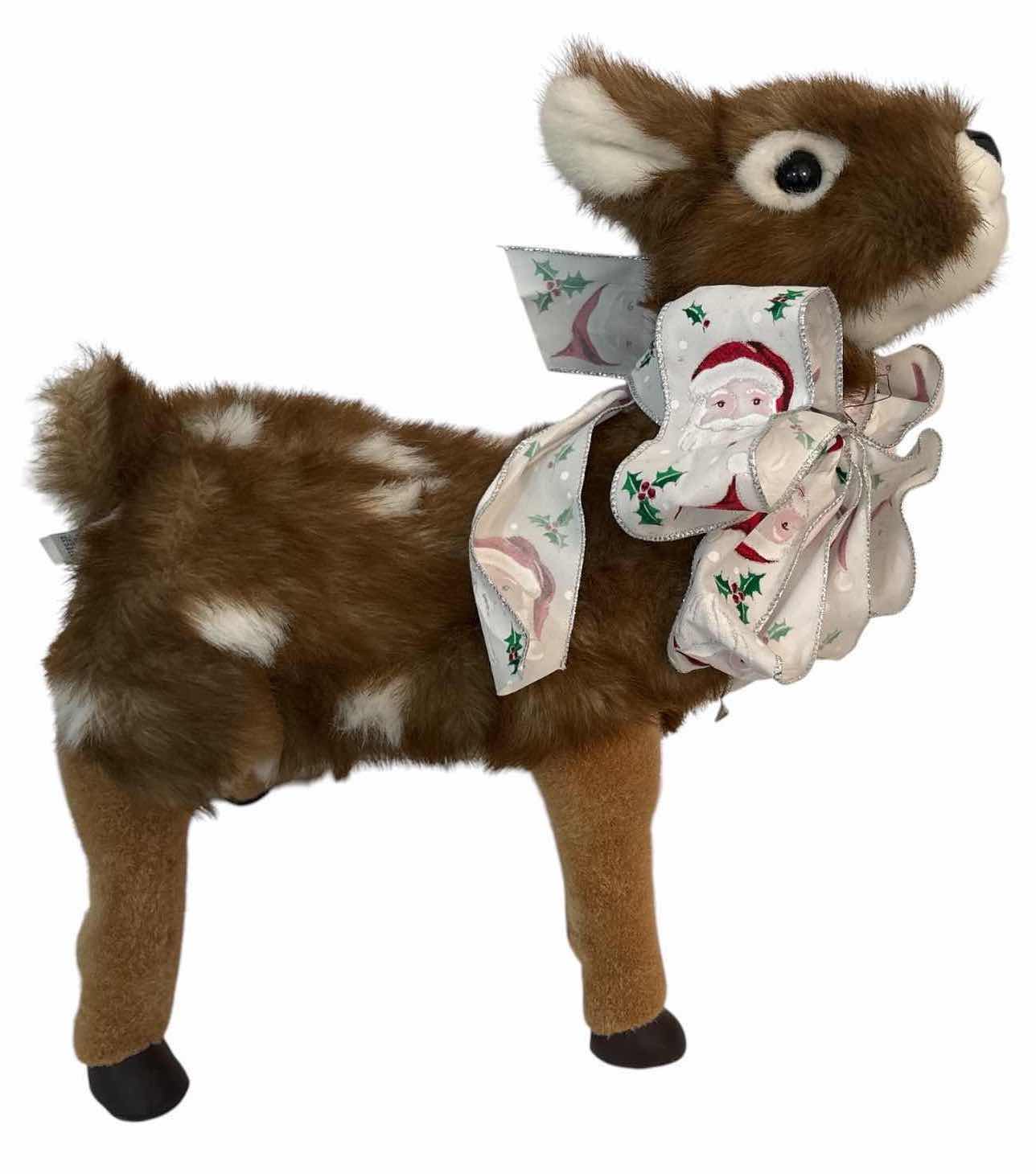 Photo 1 of CHRISTMAS REINDEER W/COLORFUL BOW H18”