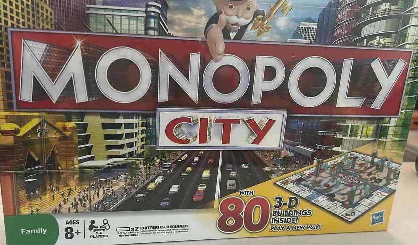 Photo 1 of FACTORY SEALED MONOPOLY CITY W 3D BUILDINGS