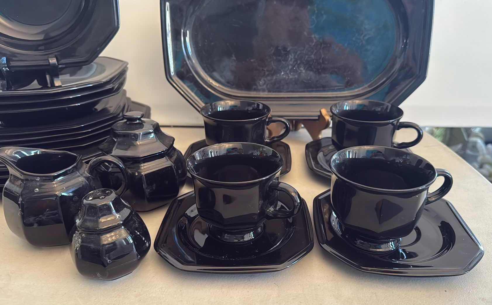 Photo 1 of 23PCS-MIKASA ENGLISH CHINTZ “BLACK TEA” DISHES