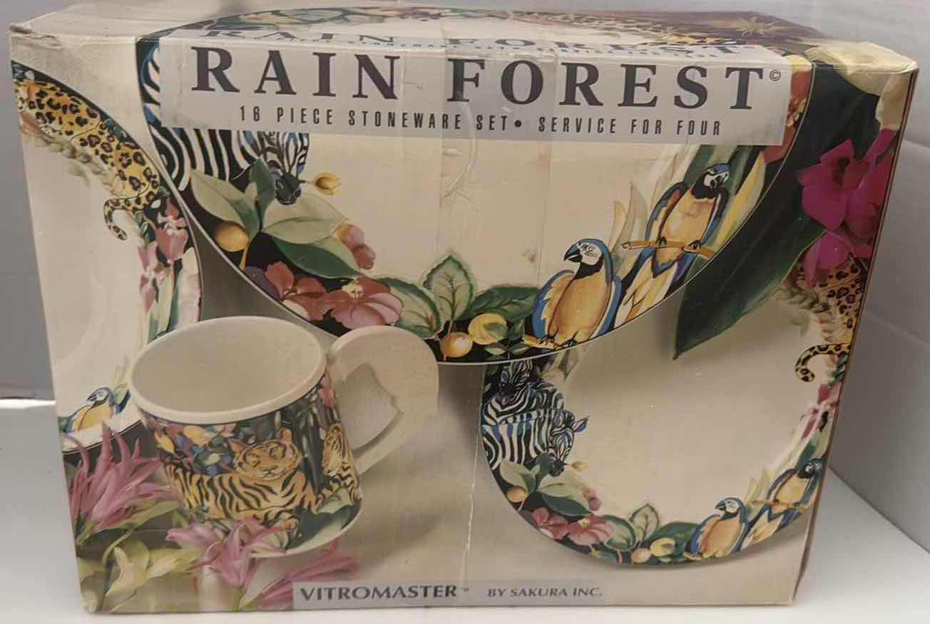 Photo 1 of 16 PC-NIB VITROMASTER RAIN FOREST STONEWARE SET