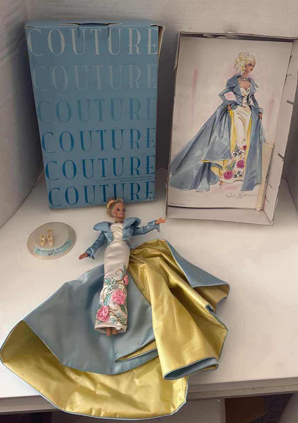 Photo 1 of VINTAGE COUTURE SERENADE IN SATIN BARBIE DOLL 12”H