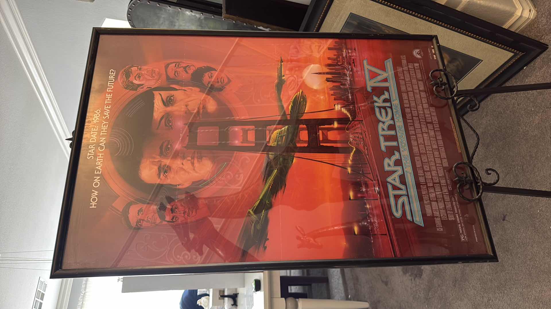 Photo 1 of FRAMED STAR TREK IV POSTER 28”x 42”