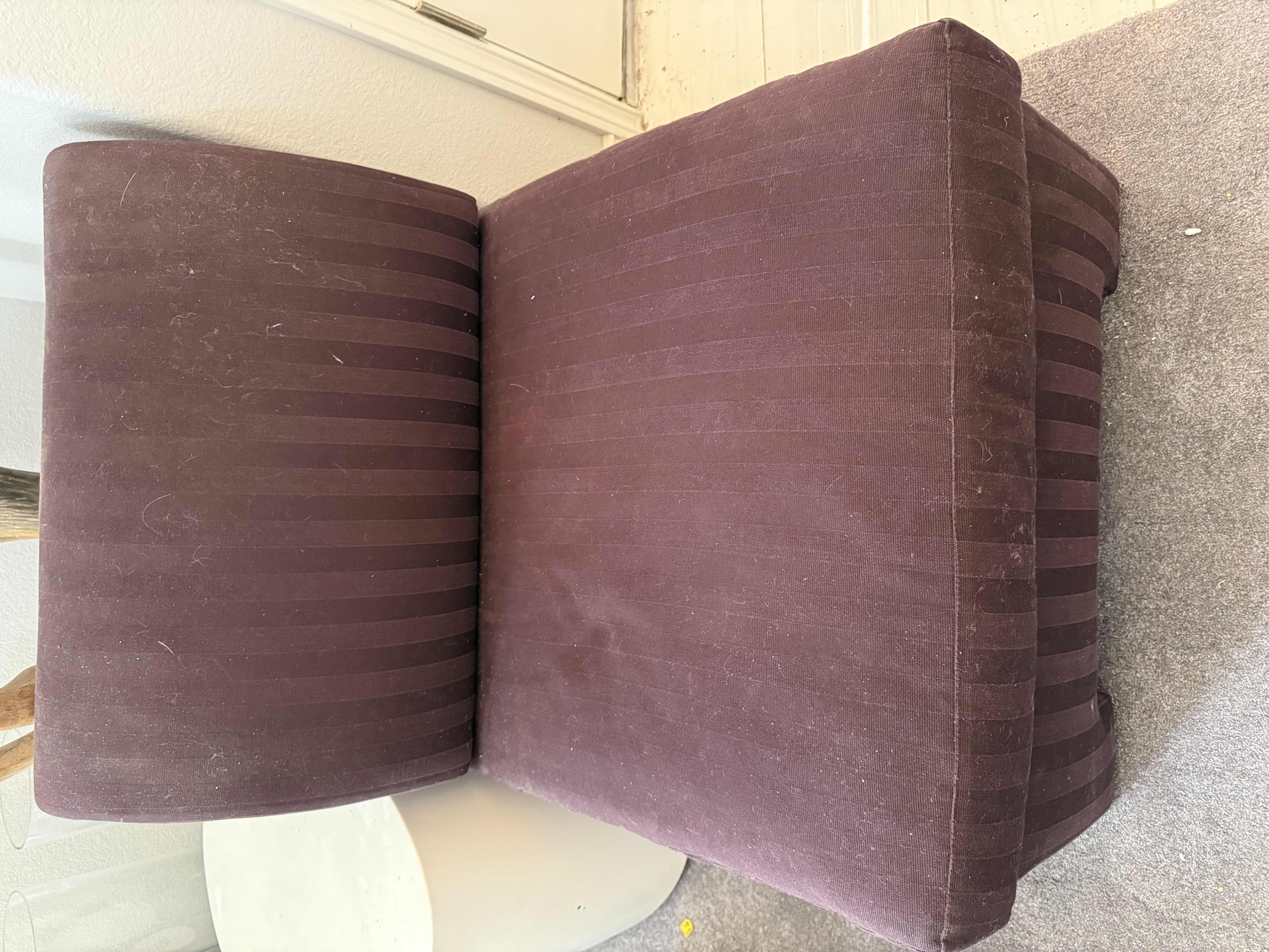 Photo 1 of PURPLE UPHOLSTERED OVERSIZED SIDE CHAIR