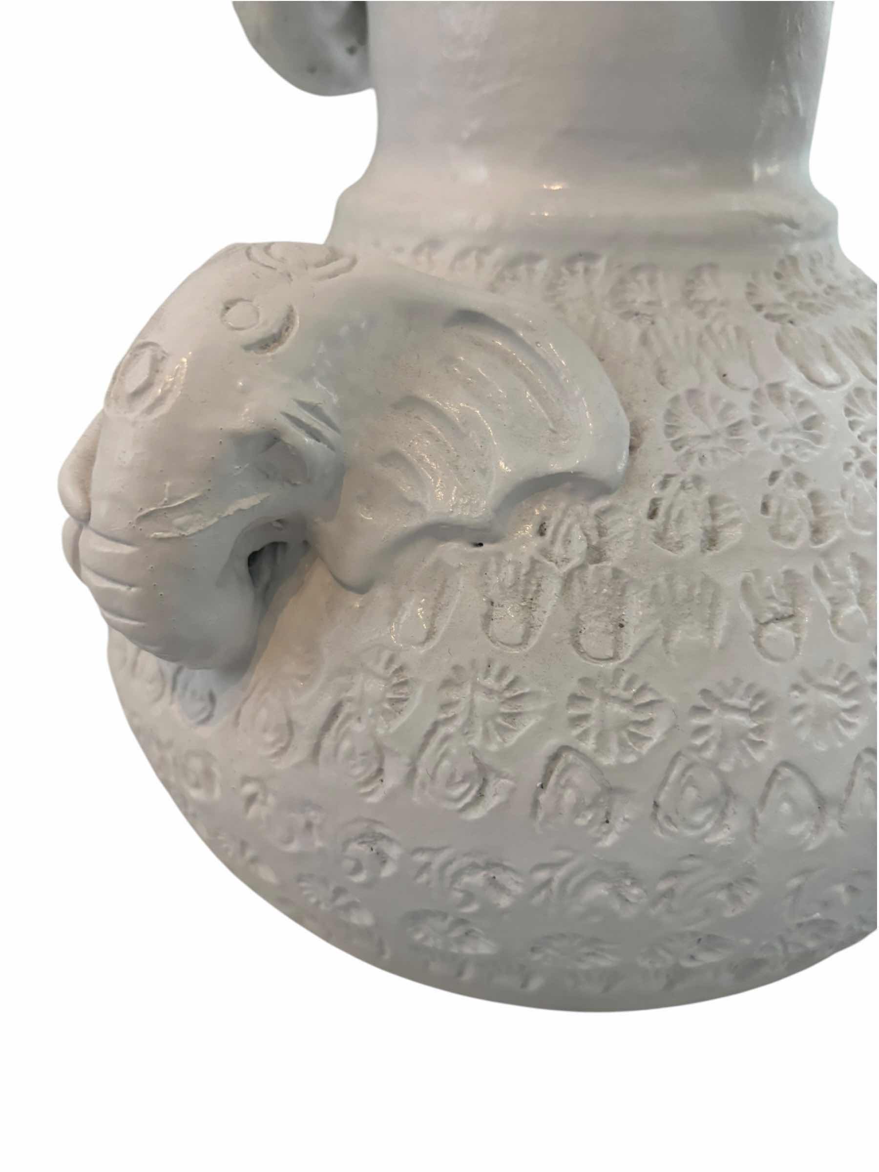 Photo 1 of ELEPHANT VASE H9” & ELEPHANT STATUE