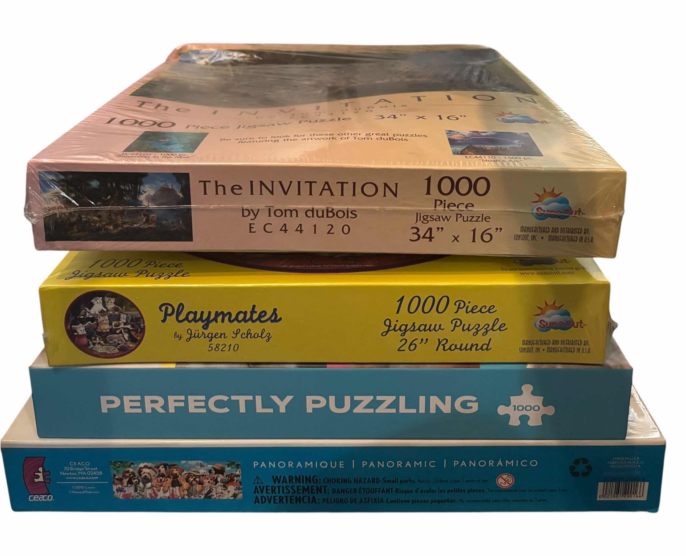 Photo 1 of NIB FOUR PUZZLES: PLAYMATES, PANORAMIC & MORE