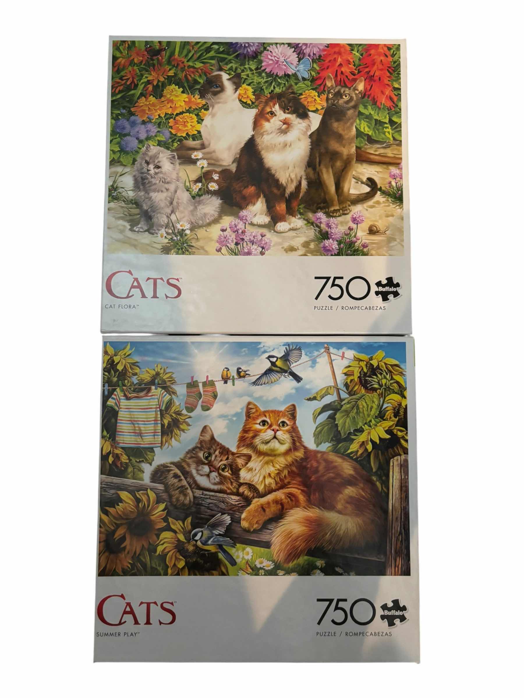 Photo 1 of NIB THREE PUZZLES FEATURING CATS