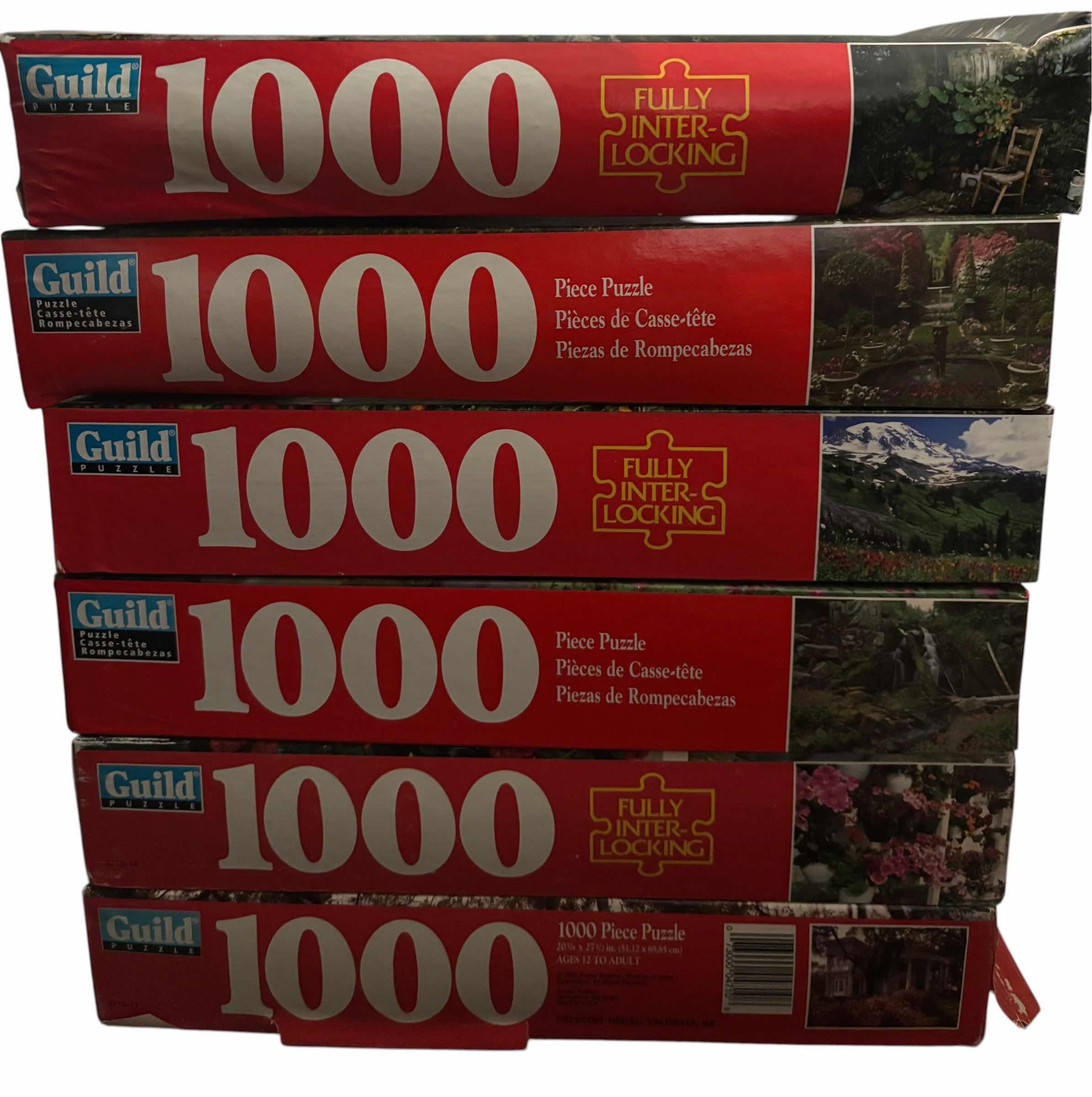 Photo 1 of NIB SIX PUZZLES FEATURING NATURE SCENES