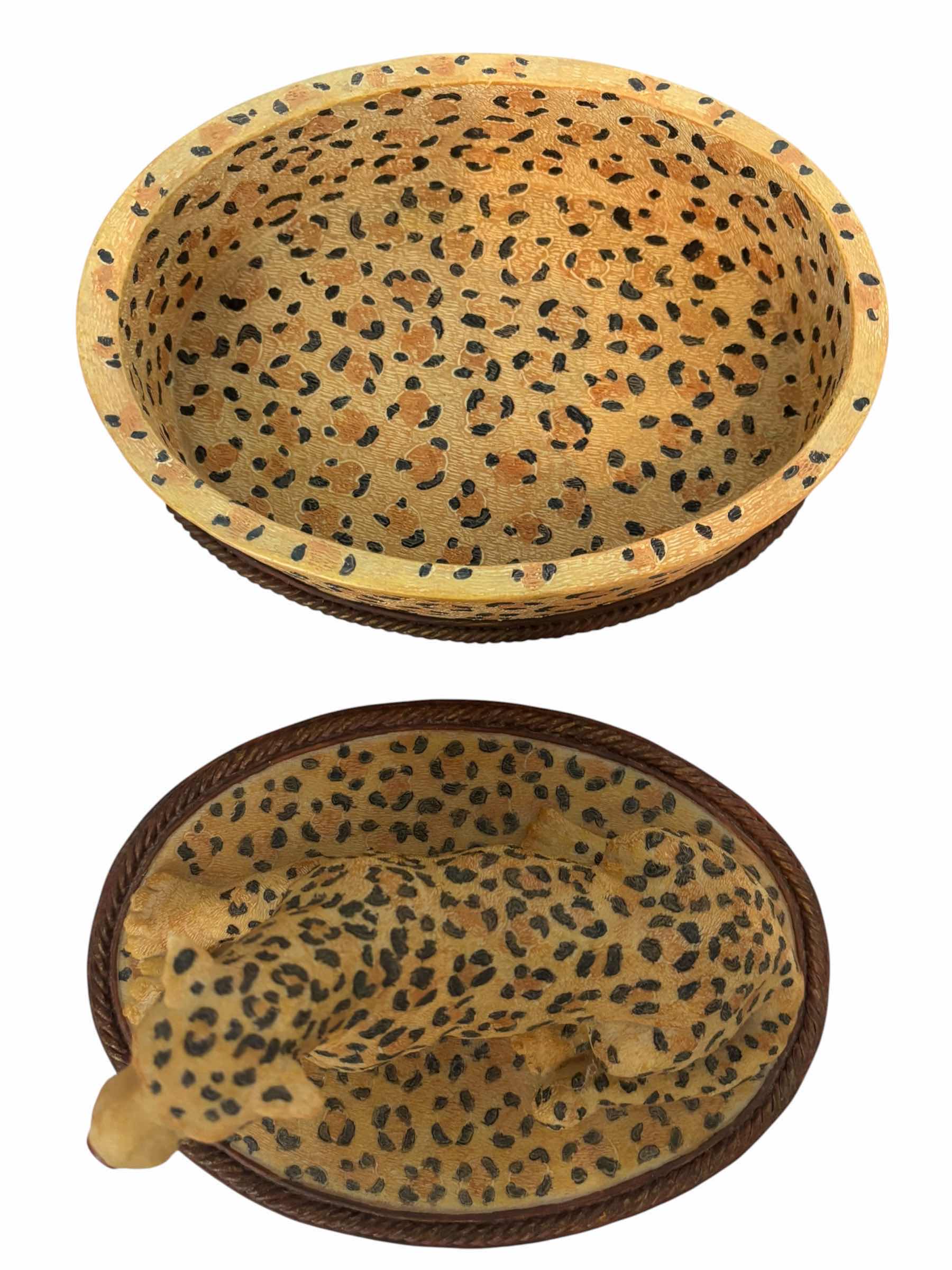 View 3 of CHEETAH HOME DECOR: ASHLAND VASE H13” & TRINKET BOX