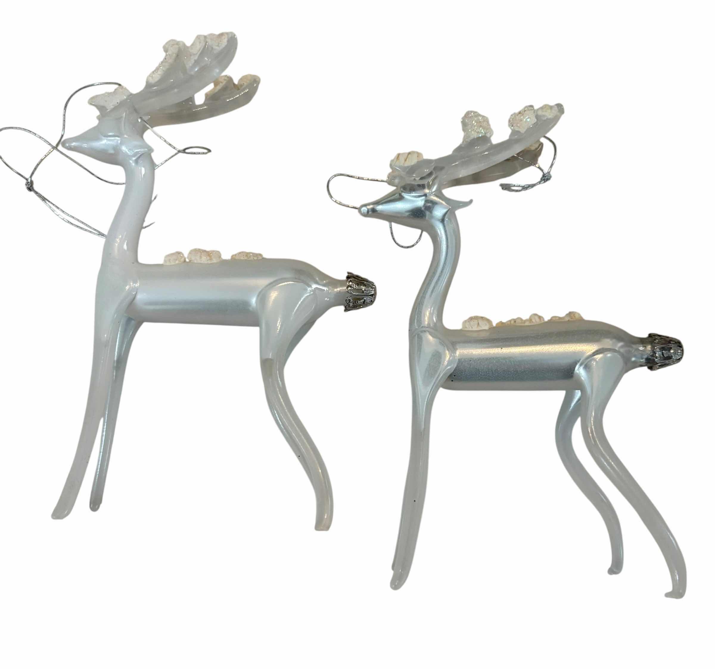 Photo 1 of SIX FLAMINGO & REINDEER ORNAMENTS