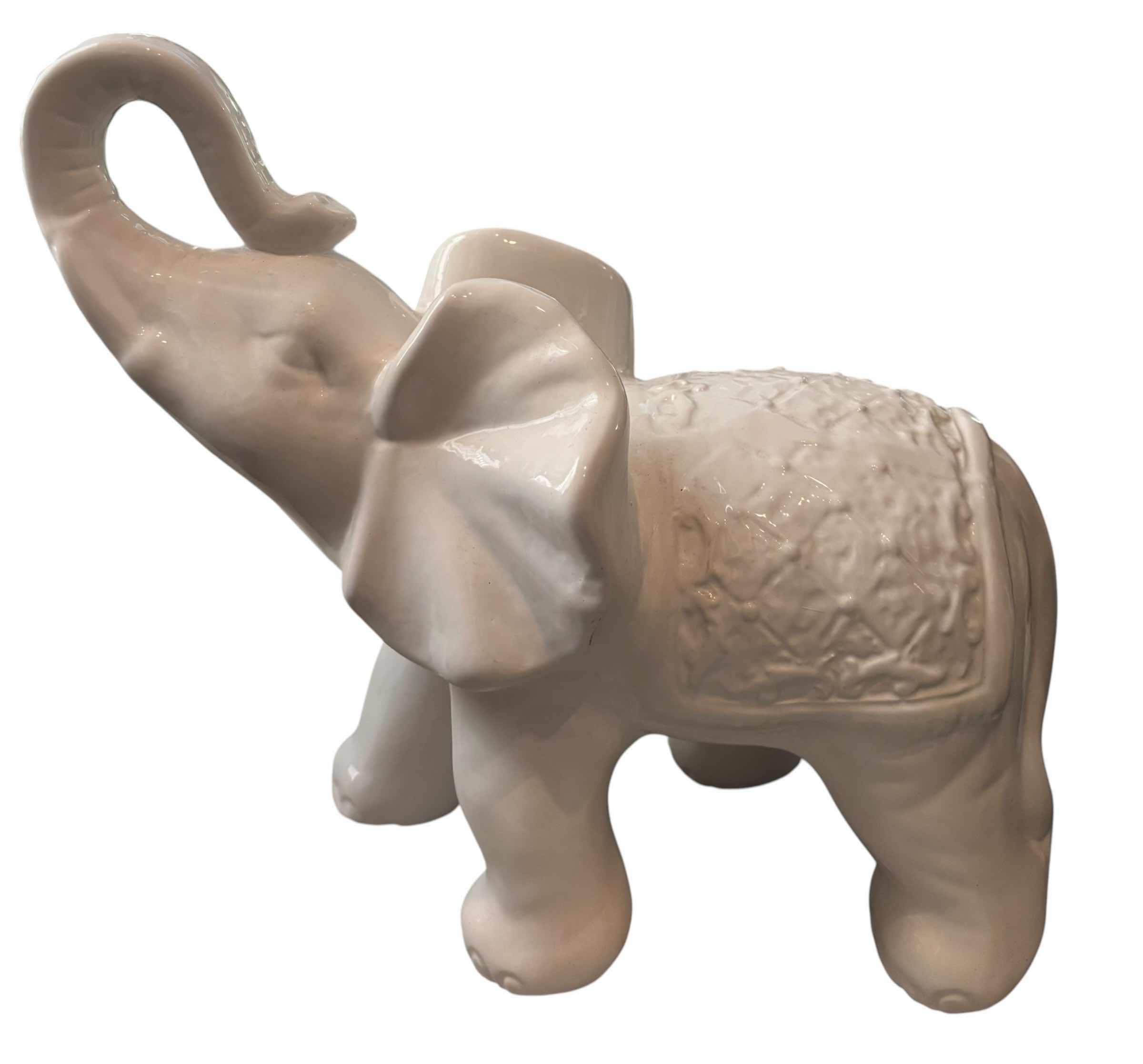 Photo 1 of TWO ELEPHANT STATUES HOME DECOR H16”